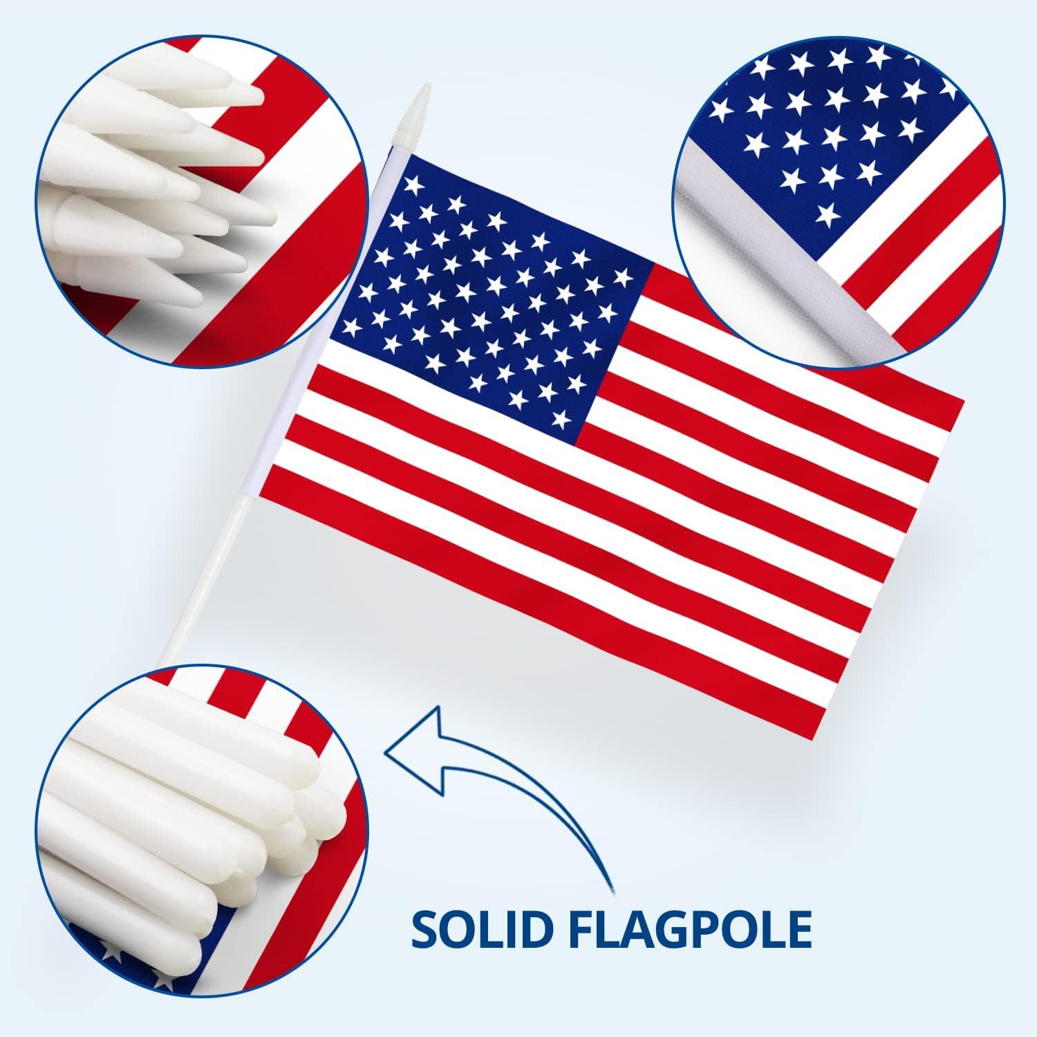 American Miniature Polyester 5 x 8 in. Flag Set