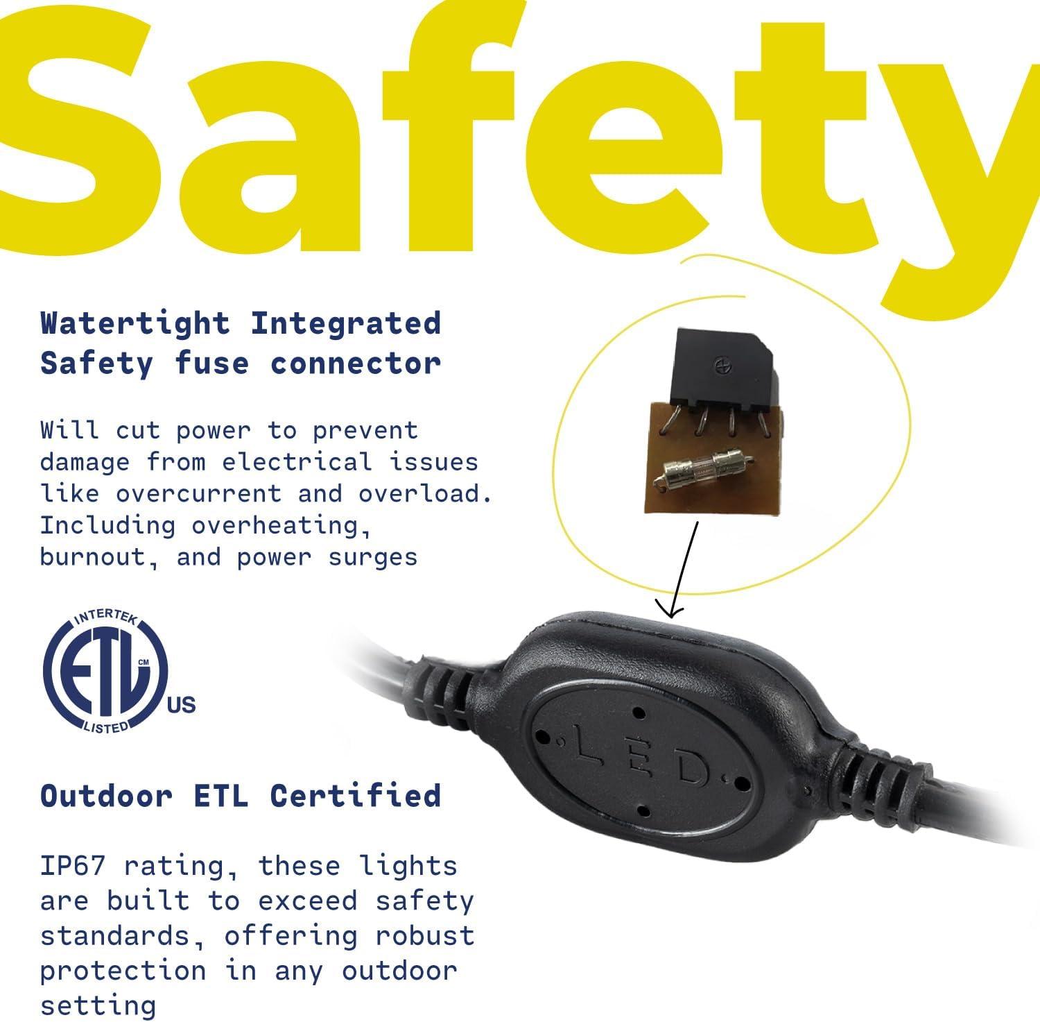 West Ivory 1656LEDs, 150ft Warm White LED Rope Light, Connectable Outdoor Permanent Waterproof Accent Exterior Lighting, PVC Case, ETL Certified, for Holiday, Backyard Patio, Home Garden, Decorative