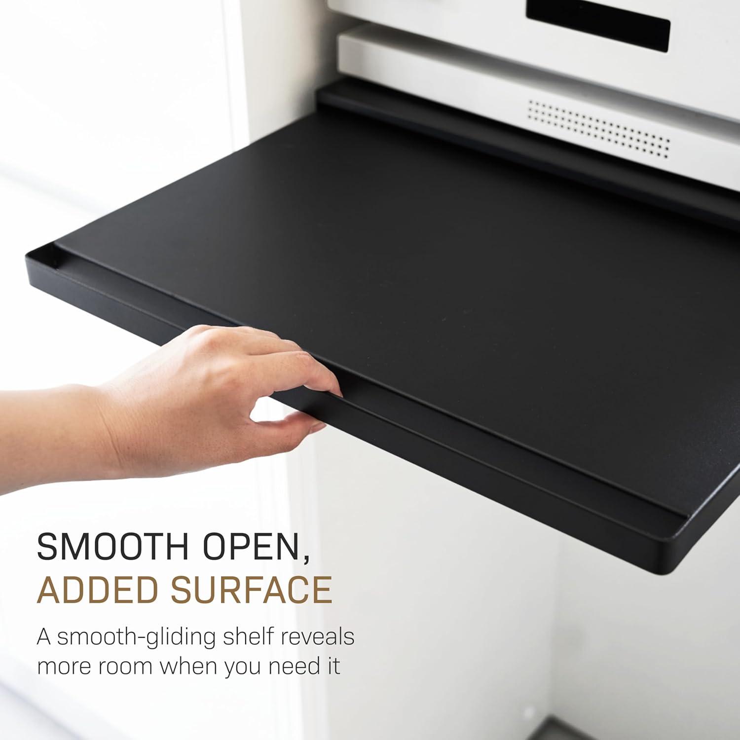 Yamazaki Home Yamazaki Home Countertop Drawer With Pull-Out Shelf, Steel, Holds 37 Lbs