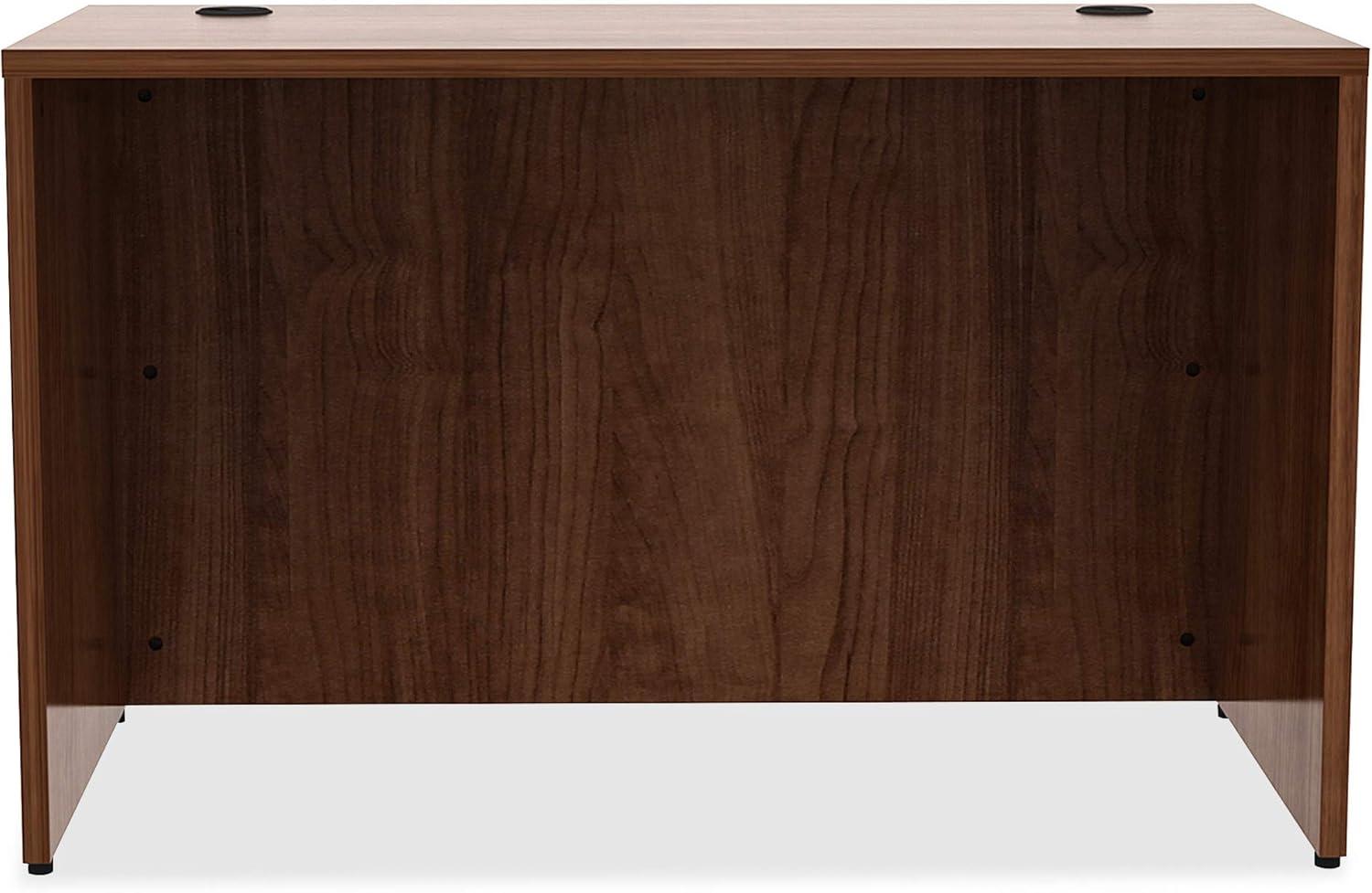 Lorell Laminate Desk 48"x24"x29-1/2" Walnut 34390