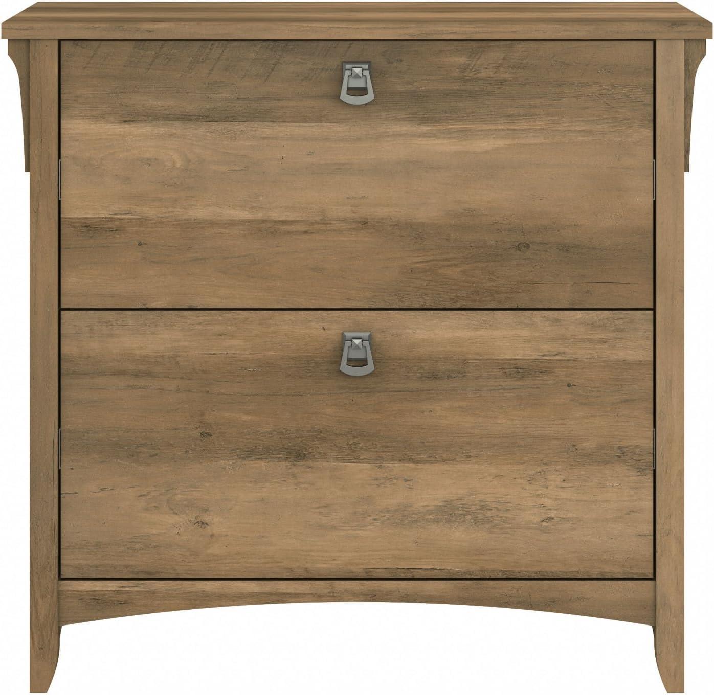 Bush Furniture Salinas 2 Drawer File Cabinet in Reclaimed Pine