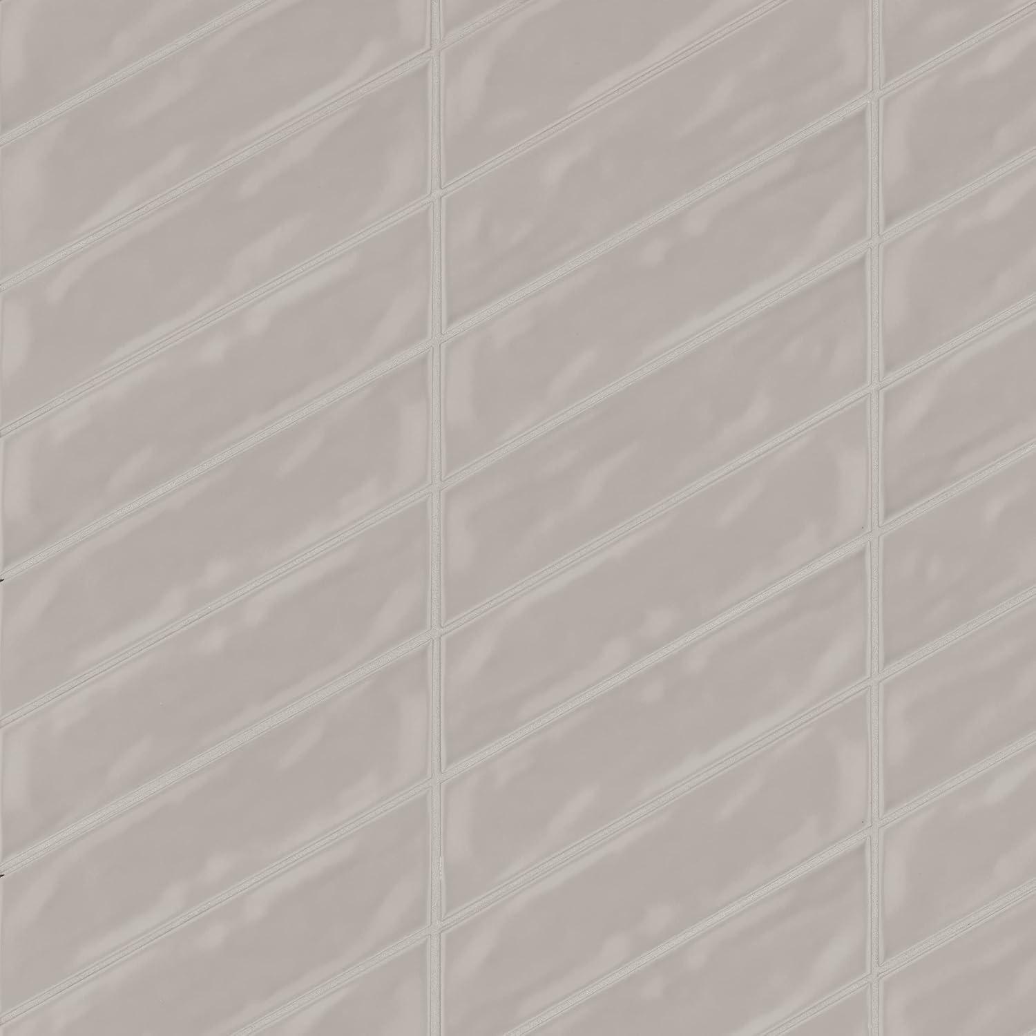 Bedrosians Sorrento Gloss Ceramic Tile 2.5" x 10", Left-Side, Fiore (18-Pack, 3.26 SF)