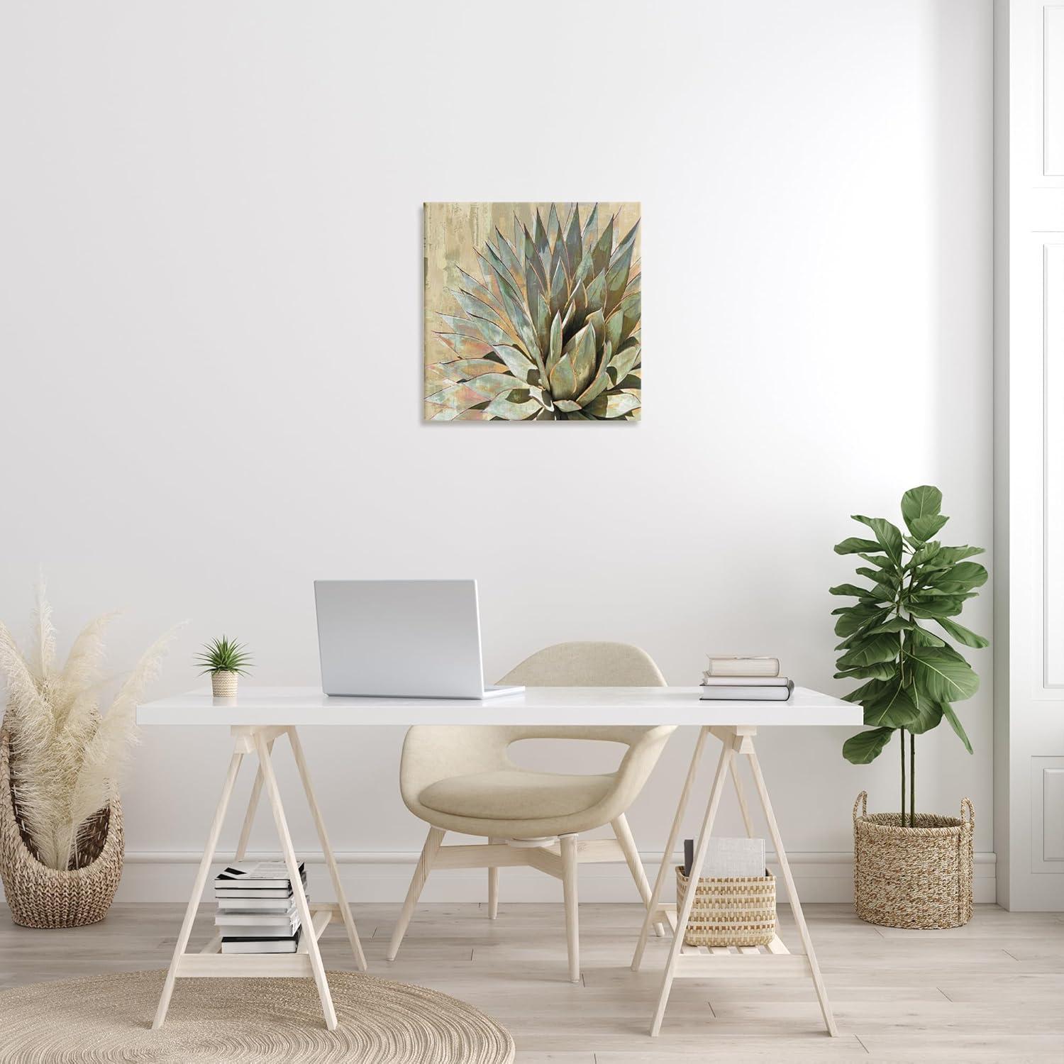 Stupell Industries Green Succulent Agave Leaves, 24" x 24"