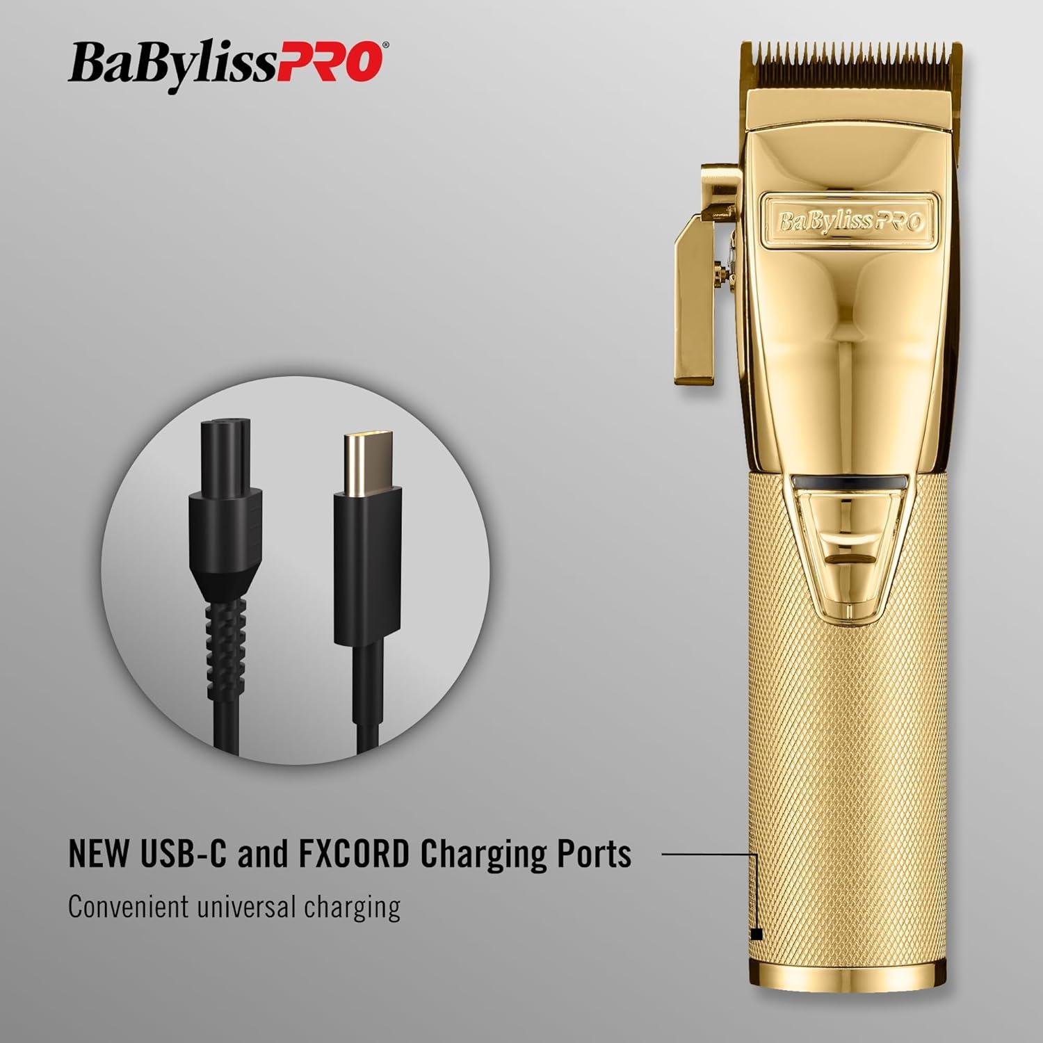 BaBylissPRO GOLDFX+ All-Metal Electric Shaver