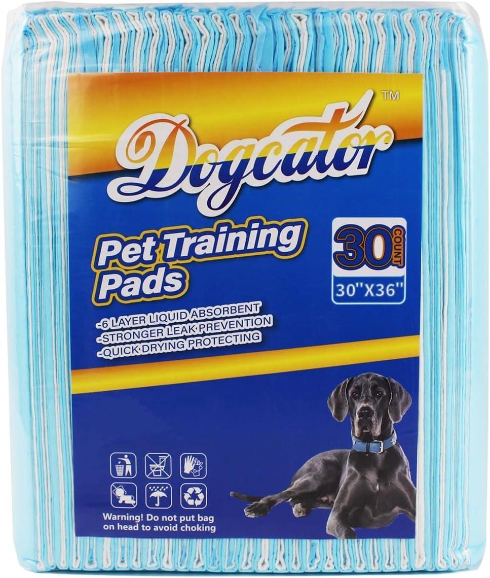 Extra Large Blue Disposable Dog Pee Pads, 30 Count