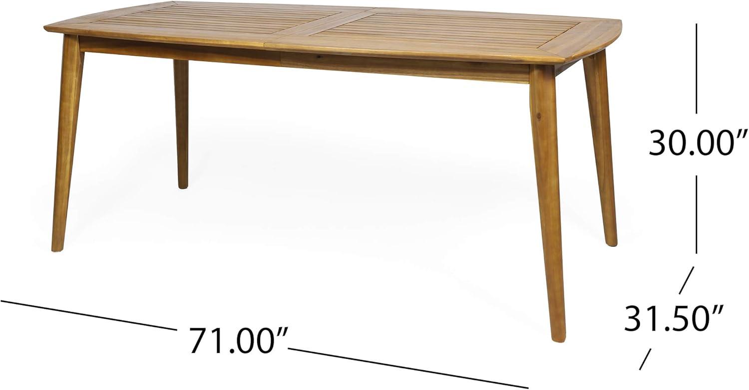 Christopher Knight Home Gwendolyn Outdoor Rustic Acacia Wood Dining Table, Teak