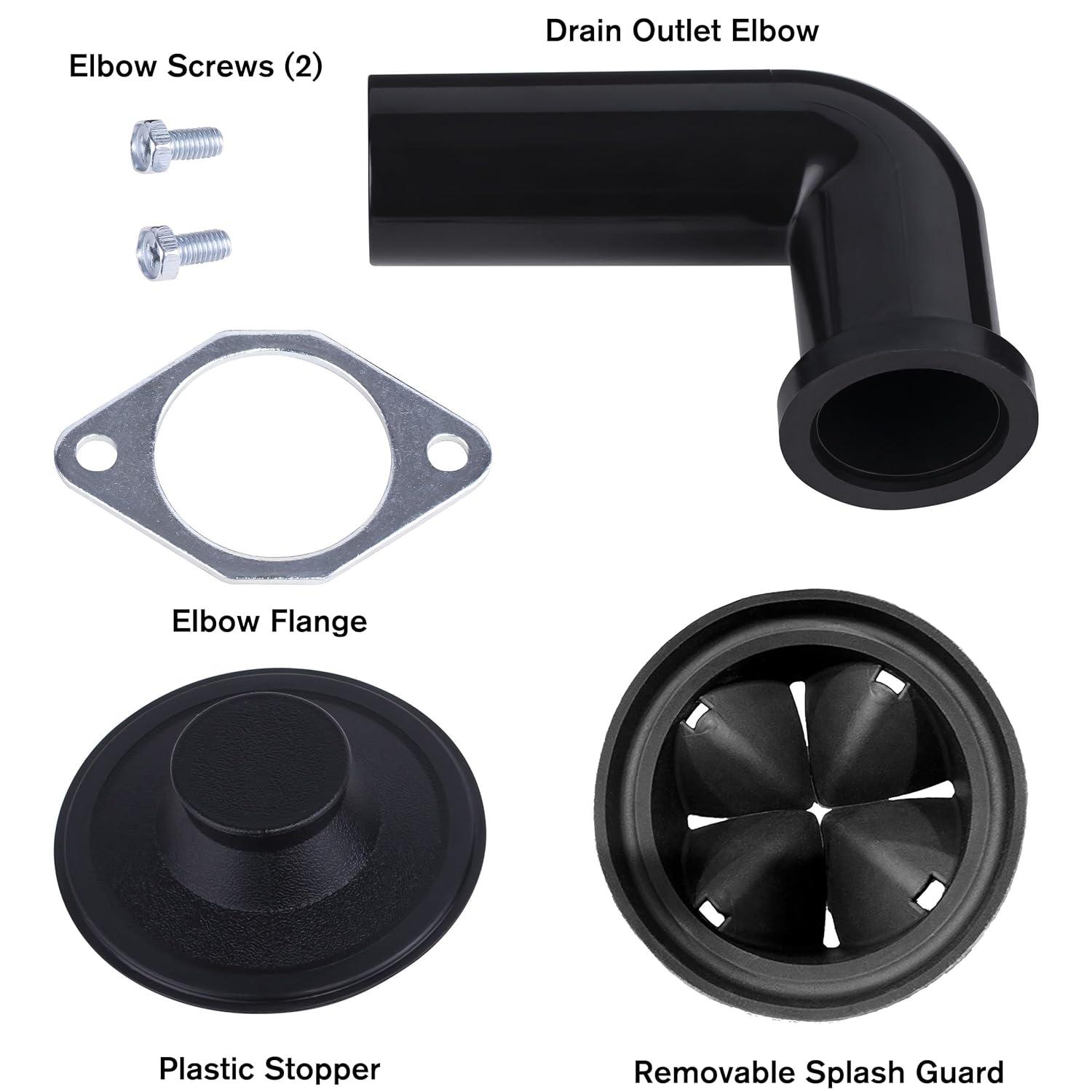 Titan TITAN 1/2 HP Compact Garbage Disposal, Continuous Feed