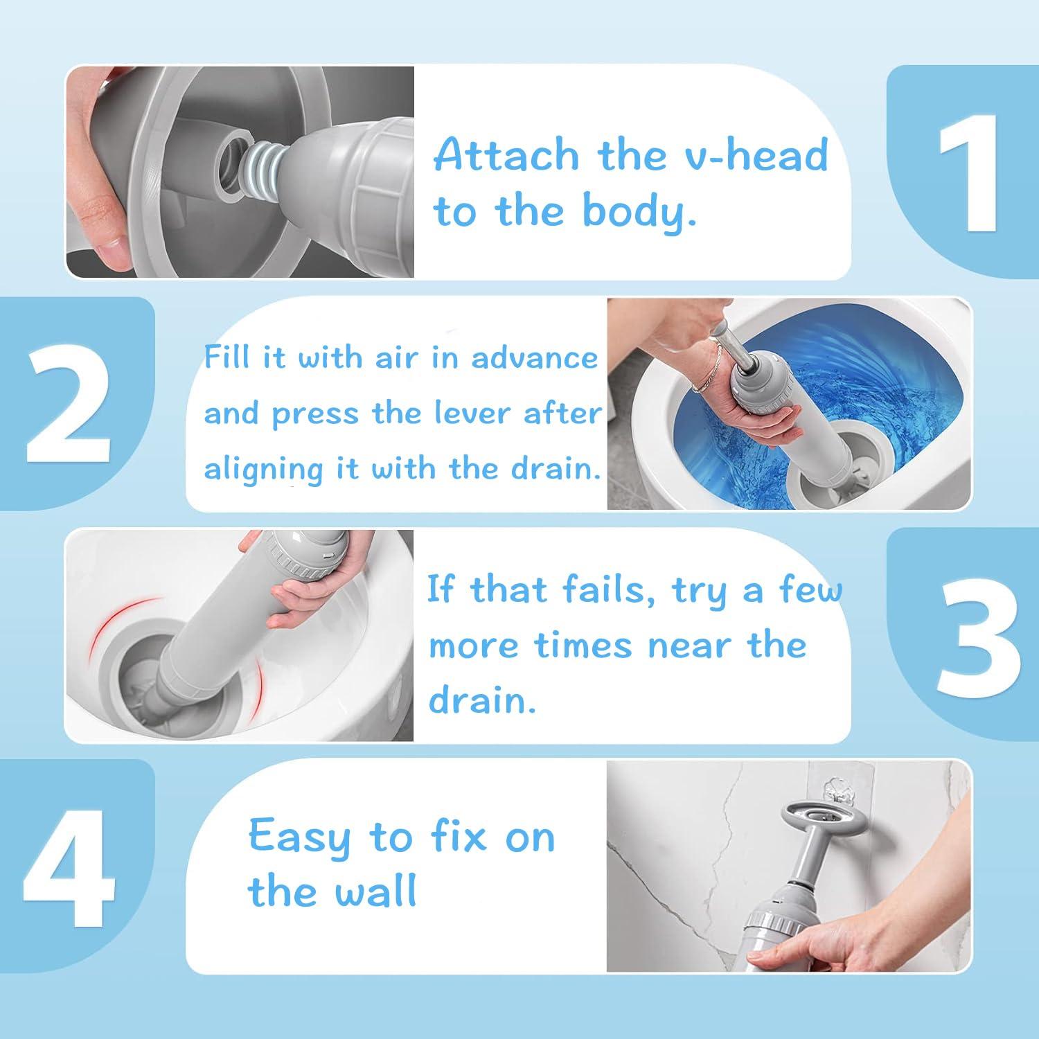 XOAIHY Heavy-Duty Toilet And Gutter Plunger: Clear Clogs In Toilets, Kitchens, And Gutters With This Powerful Home Plunger For Efficient Plumbing Maintenance