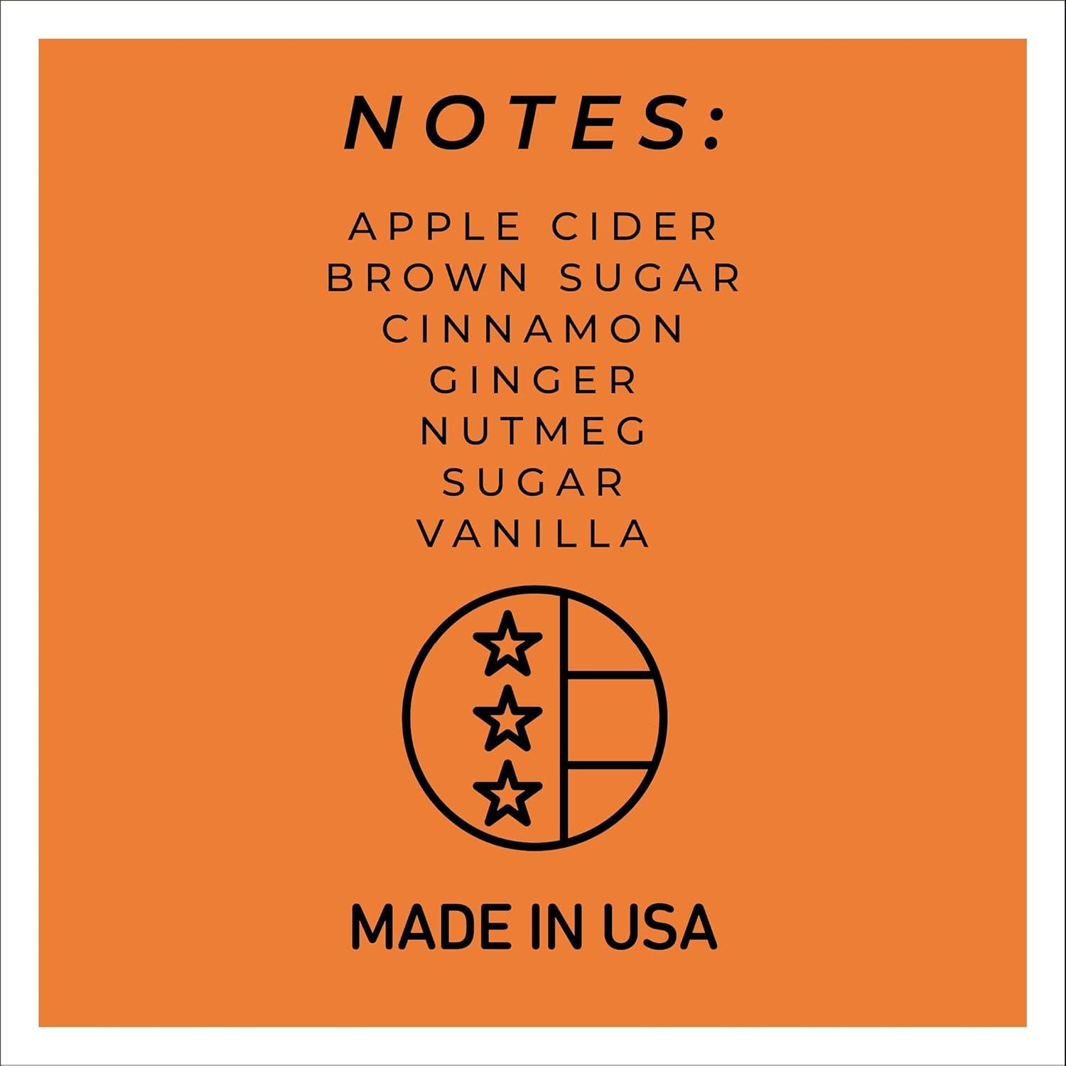Apple Cider Donut Scented Fall Candle in Glass Jar