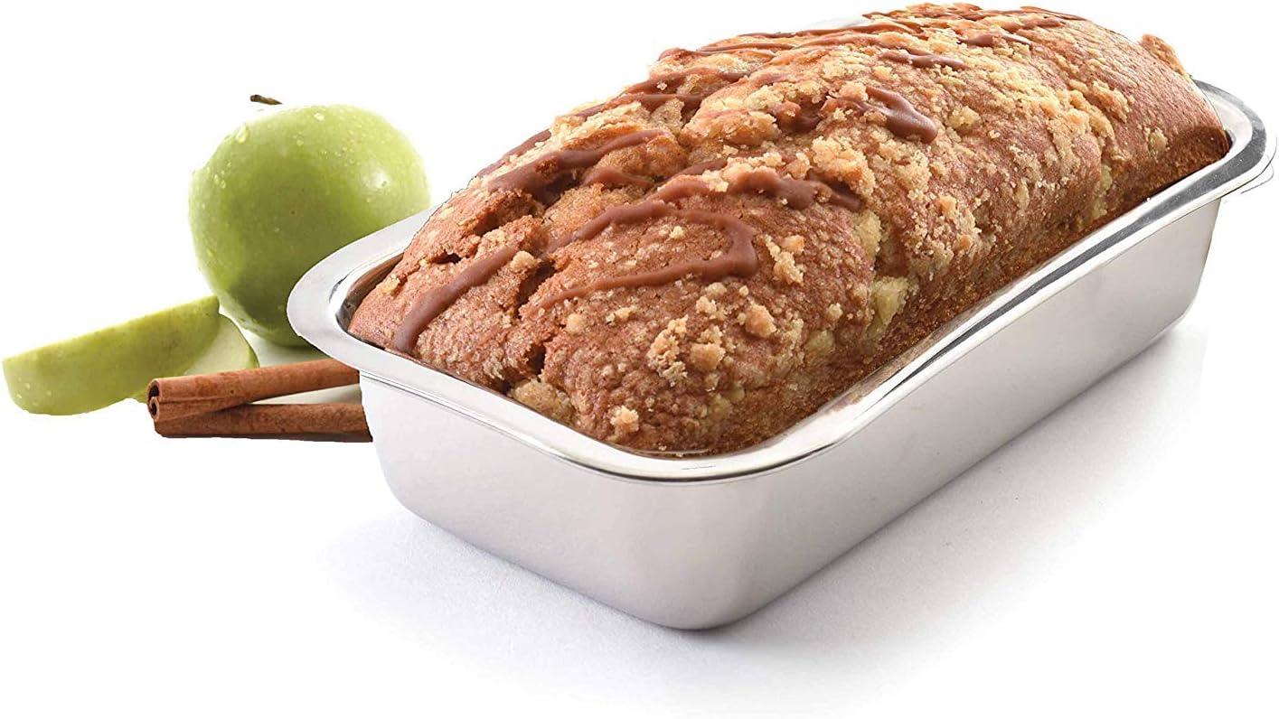 SinYYH Stainless Steel Bread Loaf Meatloaf Dessert Pan With A Mirror Finish | Model 3849 (2-Pack)