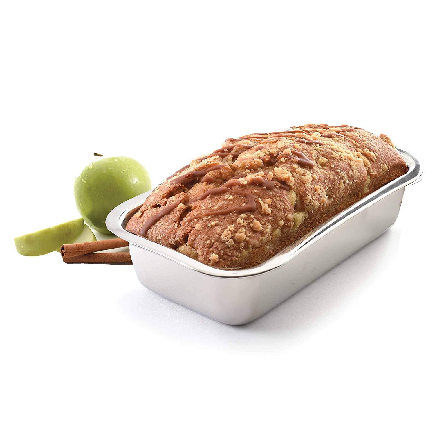 SinYYH Stainless Steel Bread Loaf Meatloaf Dessert Pan With A Mirror Finish | Model 3849 (2-Pack)