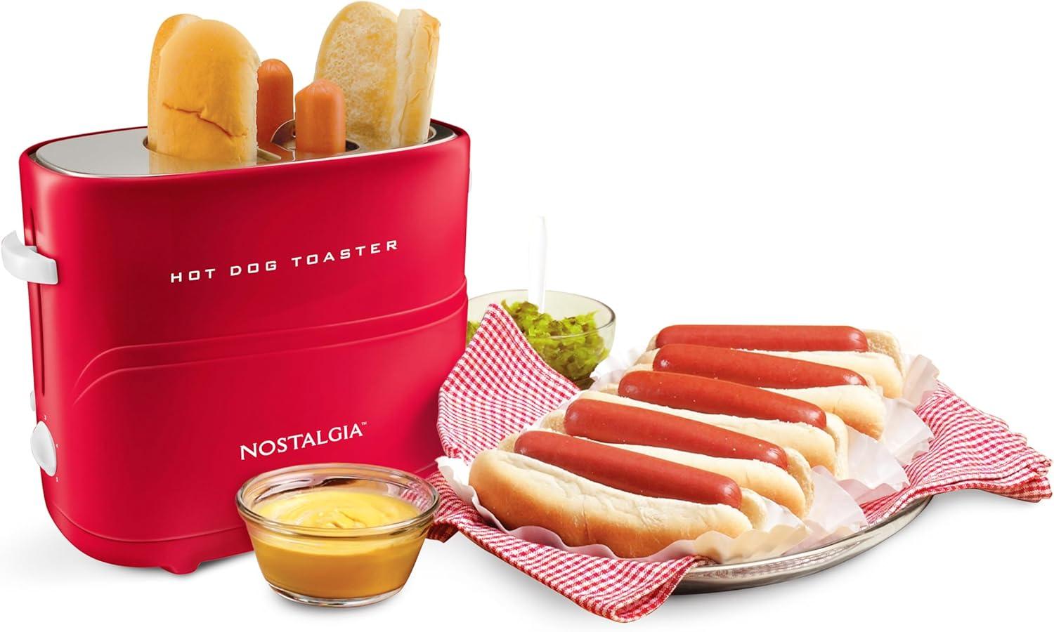 Nostalgia Pop-Up Hot Dog Toaster