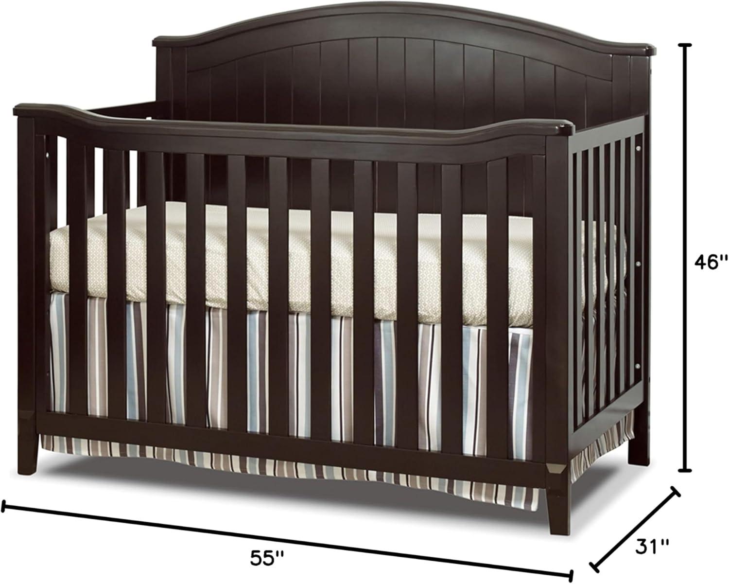 Sorelle Fairview 4-in-1 Crib in Espresso