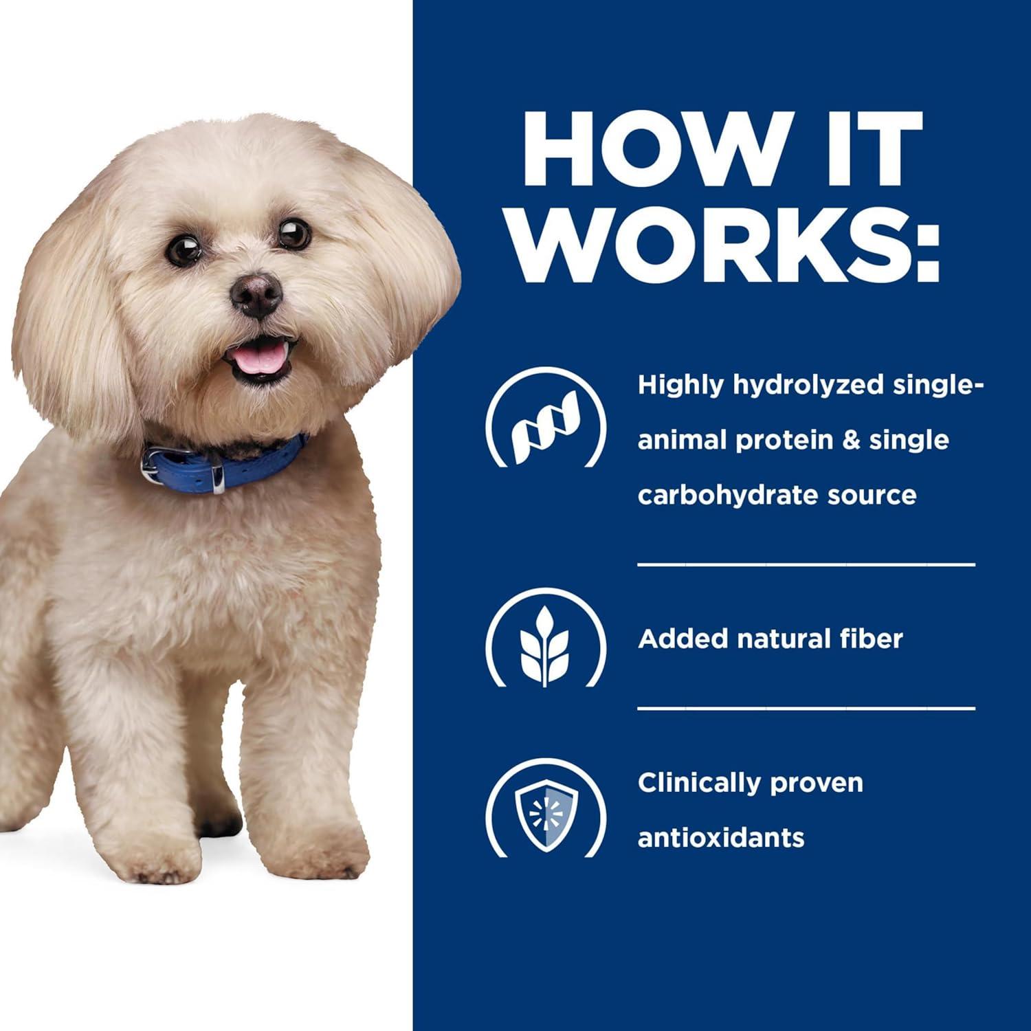 Hill's Prescription Diet z/d Skin/Food Sensitivities Small Bites Dry Dog Food, Veterinary Diet, 7 lb. Bag
