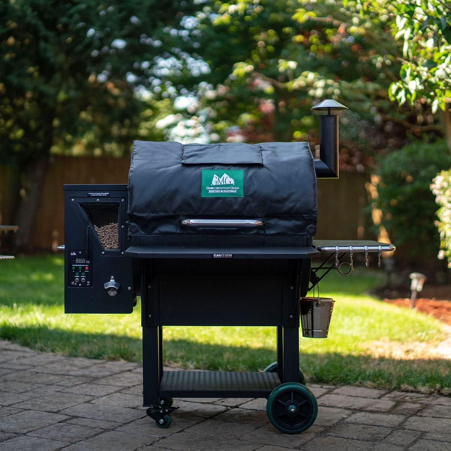 Black Insulated Thermal Blanket for Large Pellet Grills