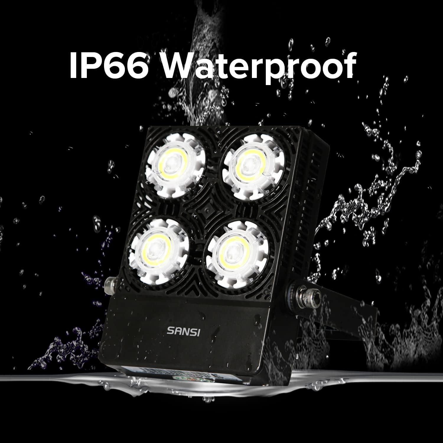 Modern 30W Cool White LED Outdoor Floodlight with App Control