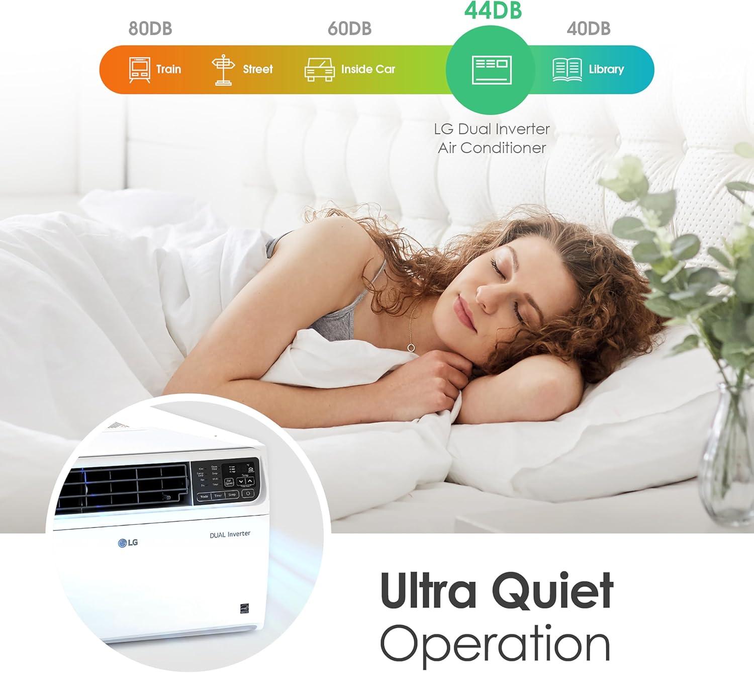 LG 14,000 BTU DUAL Inverter Smart Wi-Fi Enabled Window Air Conditioner for up to 700 sq. ft.