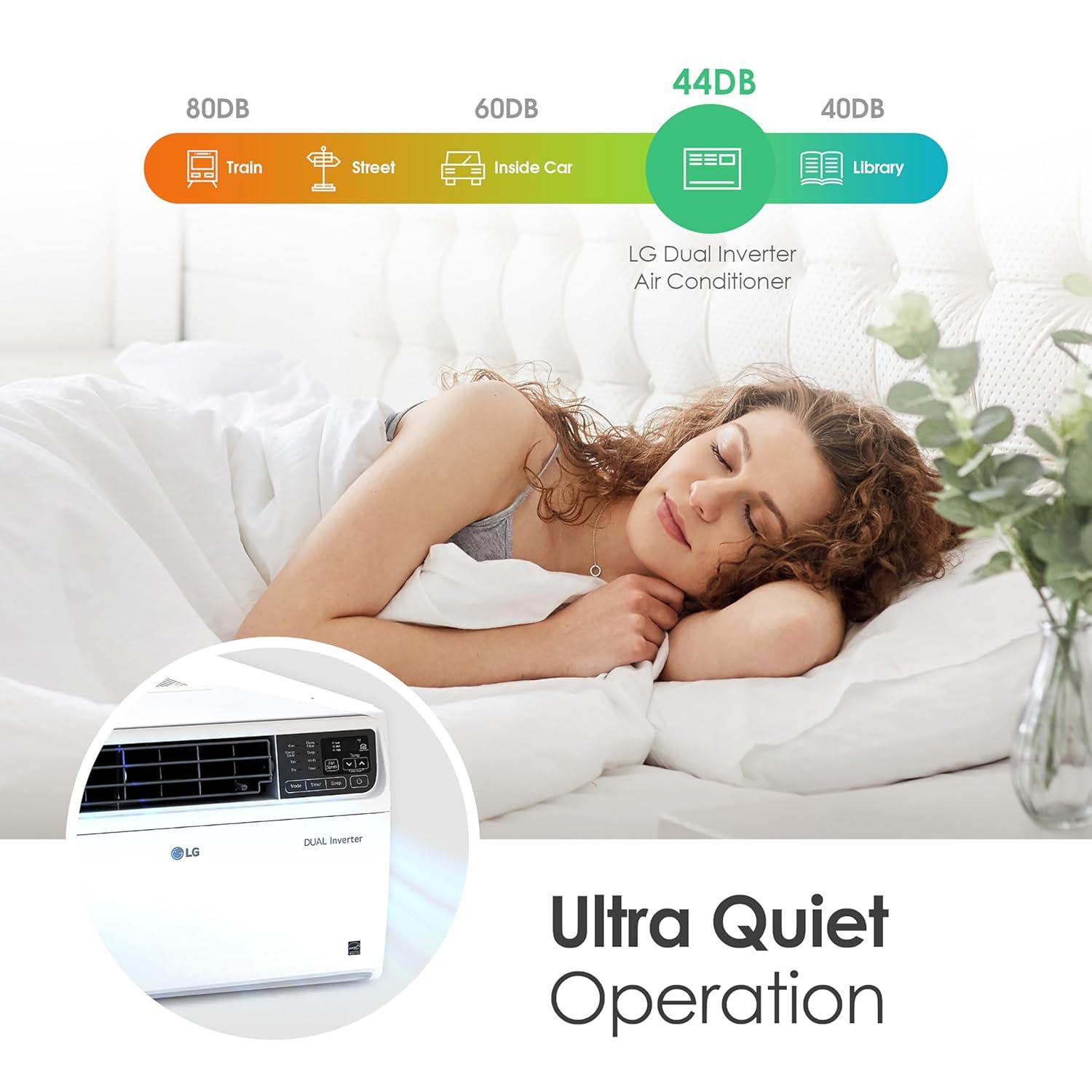 LG 14,000 BTU DUAL Inverter Smart Wi-Fi Enabled Window Air Conditioner for up to 700 sq. ft.