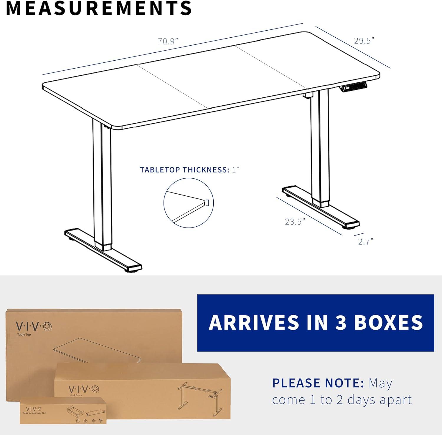 Adjustable Metal Base Standing Desk