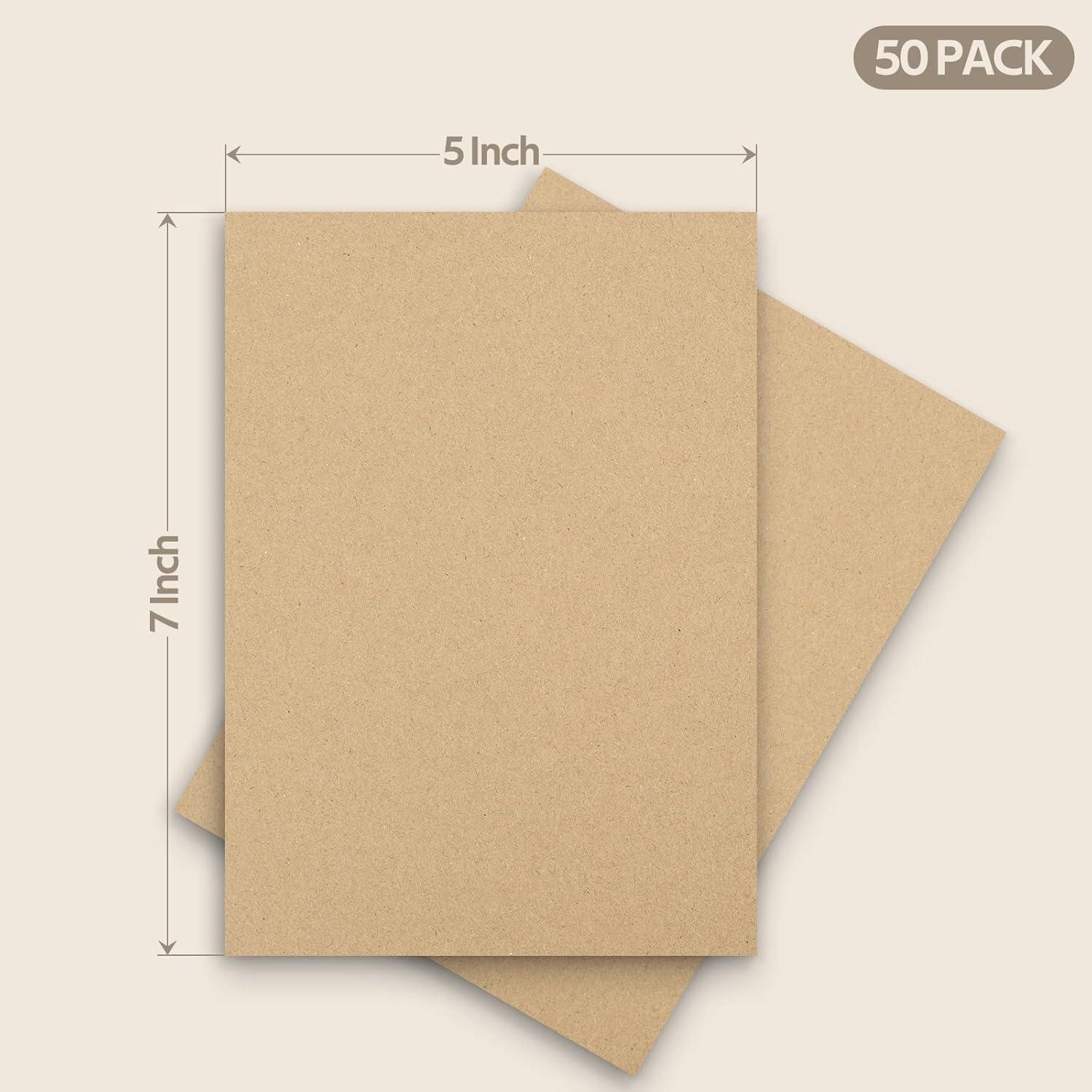 supplyhut 50 5x7 Cardboard Corrugated Pads Inserts Filler Sheet 5 x 7