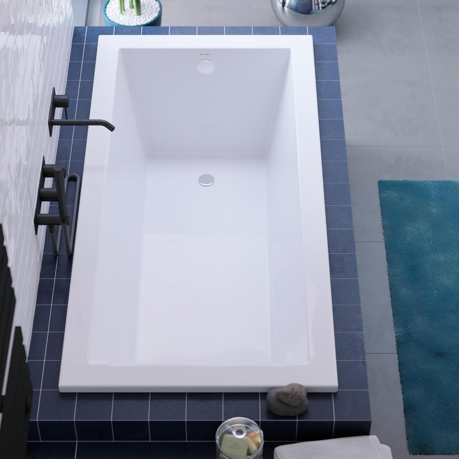 Voltaire 60" x 36" Reversible Drain Drop-In Bathtub