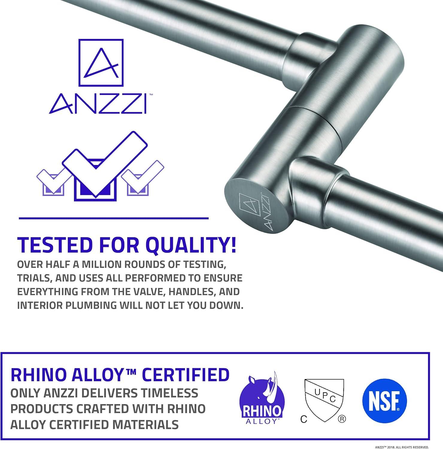 ANZZI ANZZI Braccia Series 24" Wall Mounted Pot Filler With Accessories KF-AZ258BN