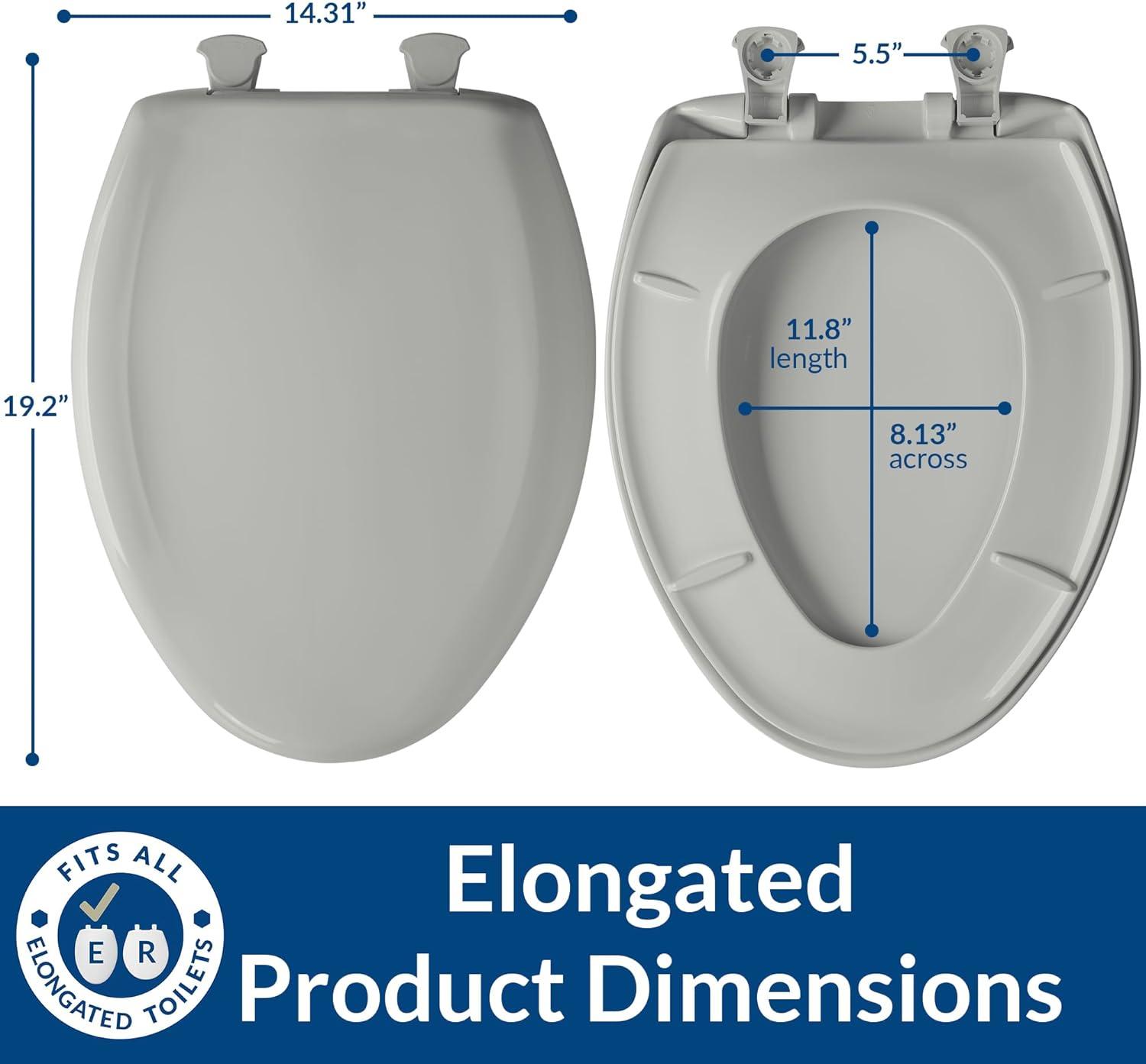 Elongated Toilet Seat and Lid