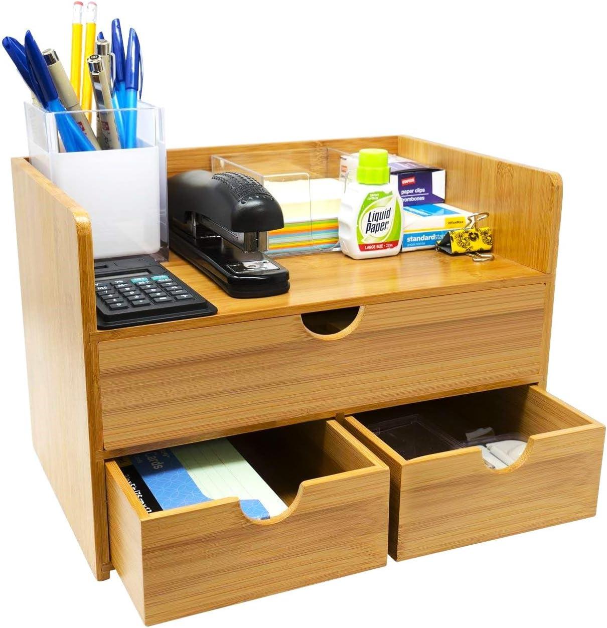 Wood Desk Organizer Set