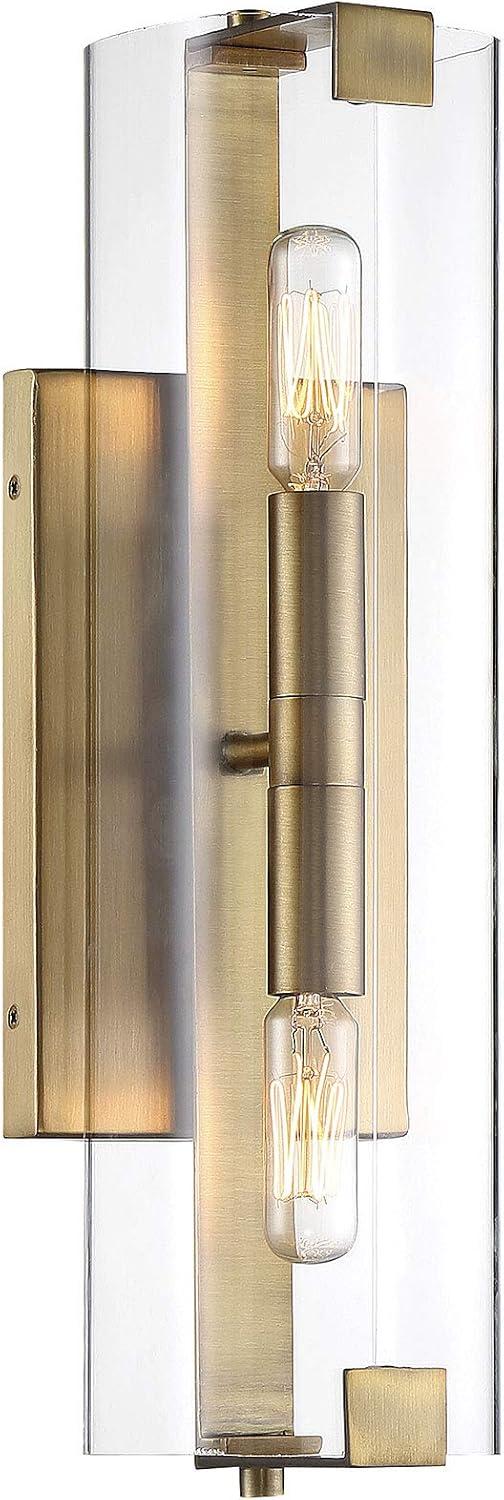 Savoy House Winfield 2 - Light Wall Light in  Warm Brass