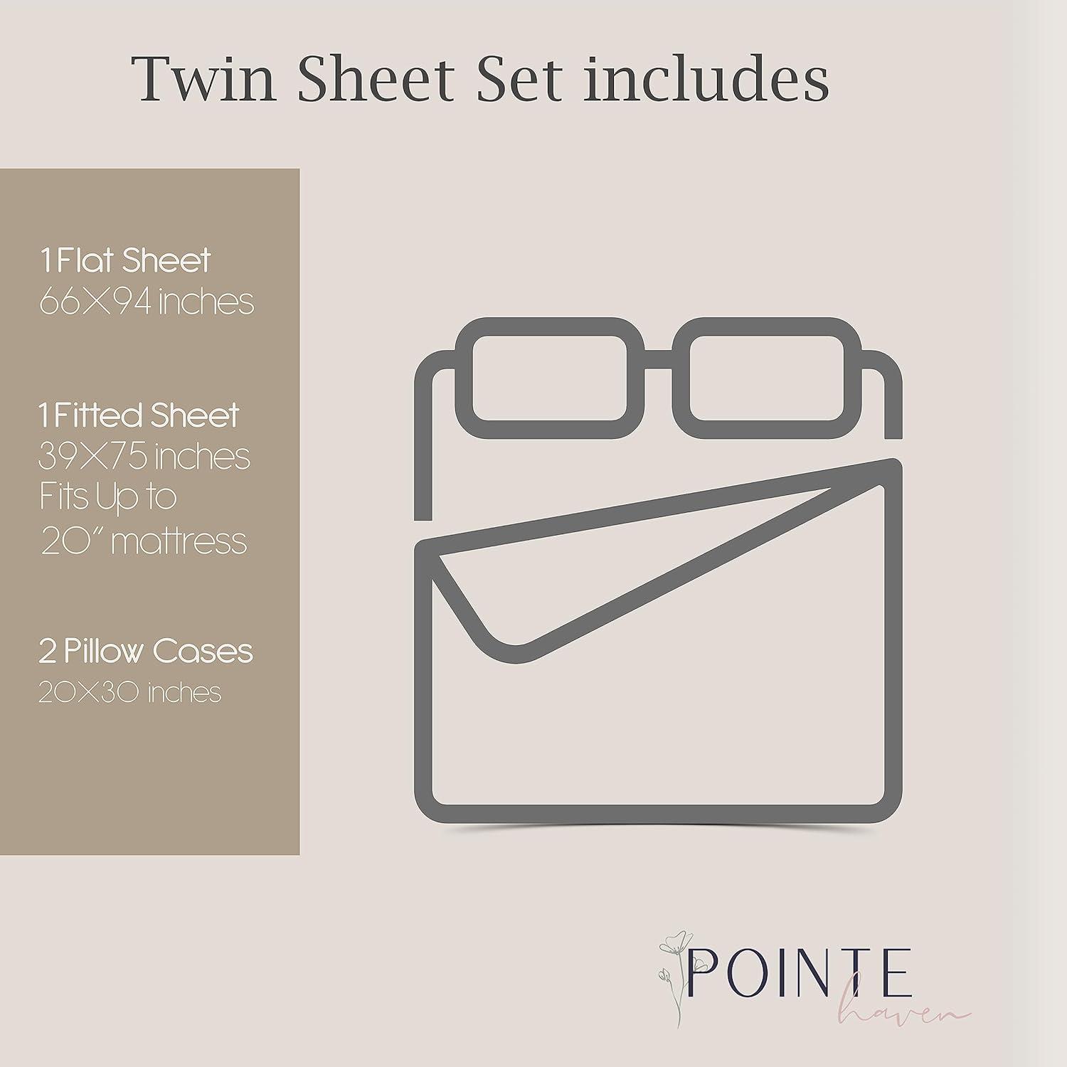 Sage Twin 400 Thread Count Cotton Deep Pocket Sheet Set