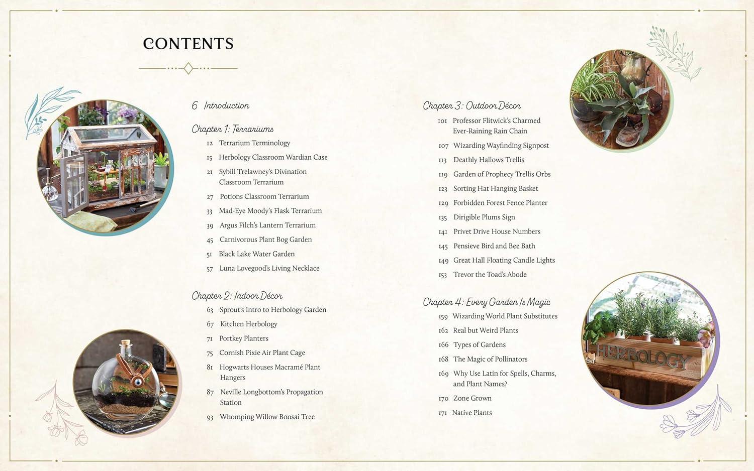 Harry Potter Inspired Hardcover Herbology Gardening Guide