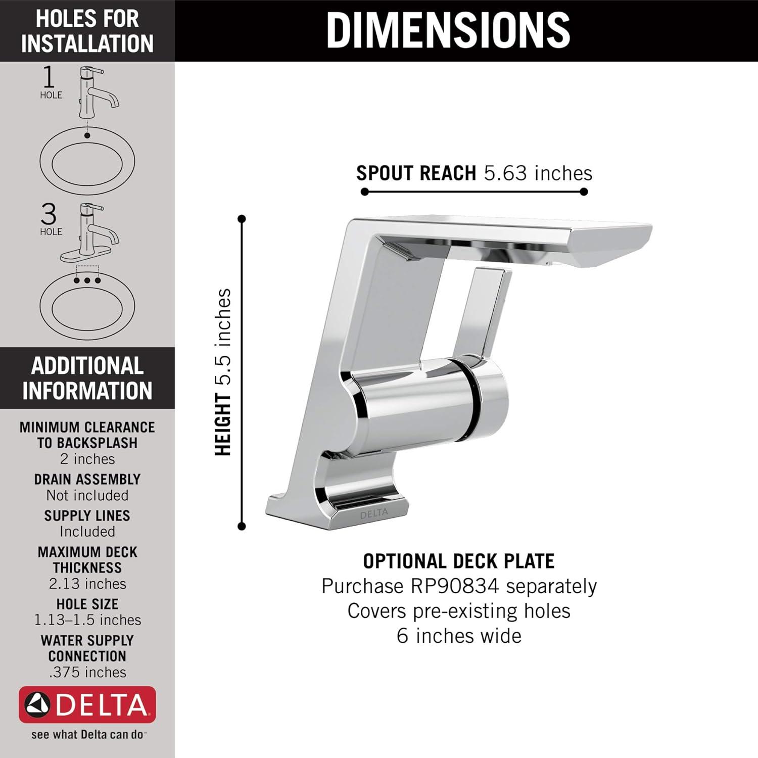 Pivotal Single Hole Bathroom Faucet