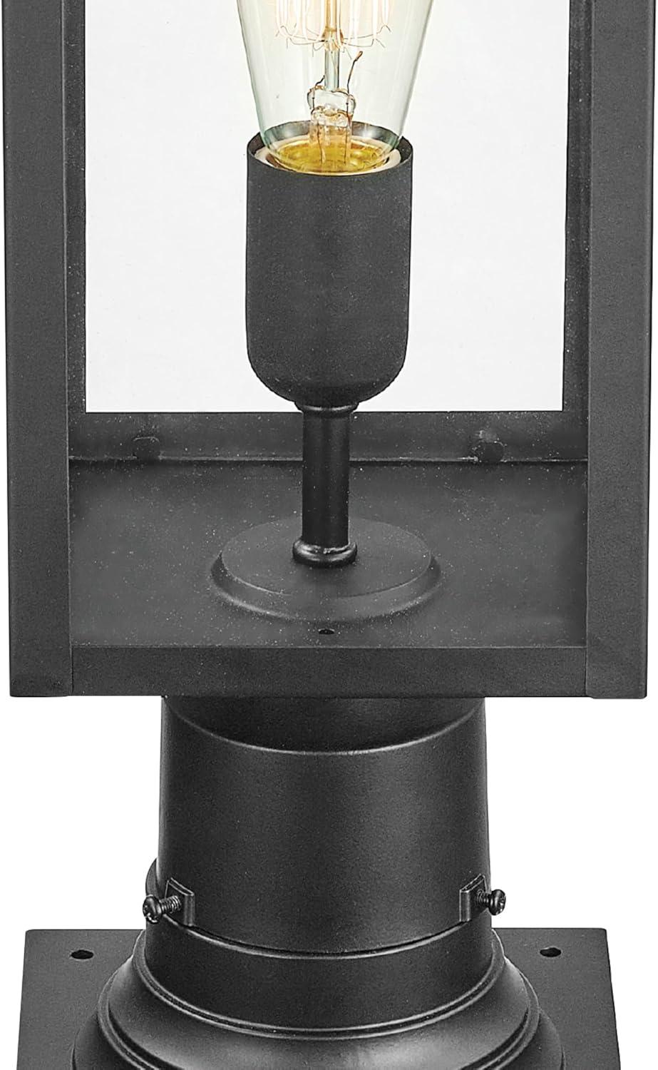 Globe Electric 44384 Bowery 5-11/16" Wide Outdoor Pier Mount Post Light - Black