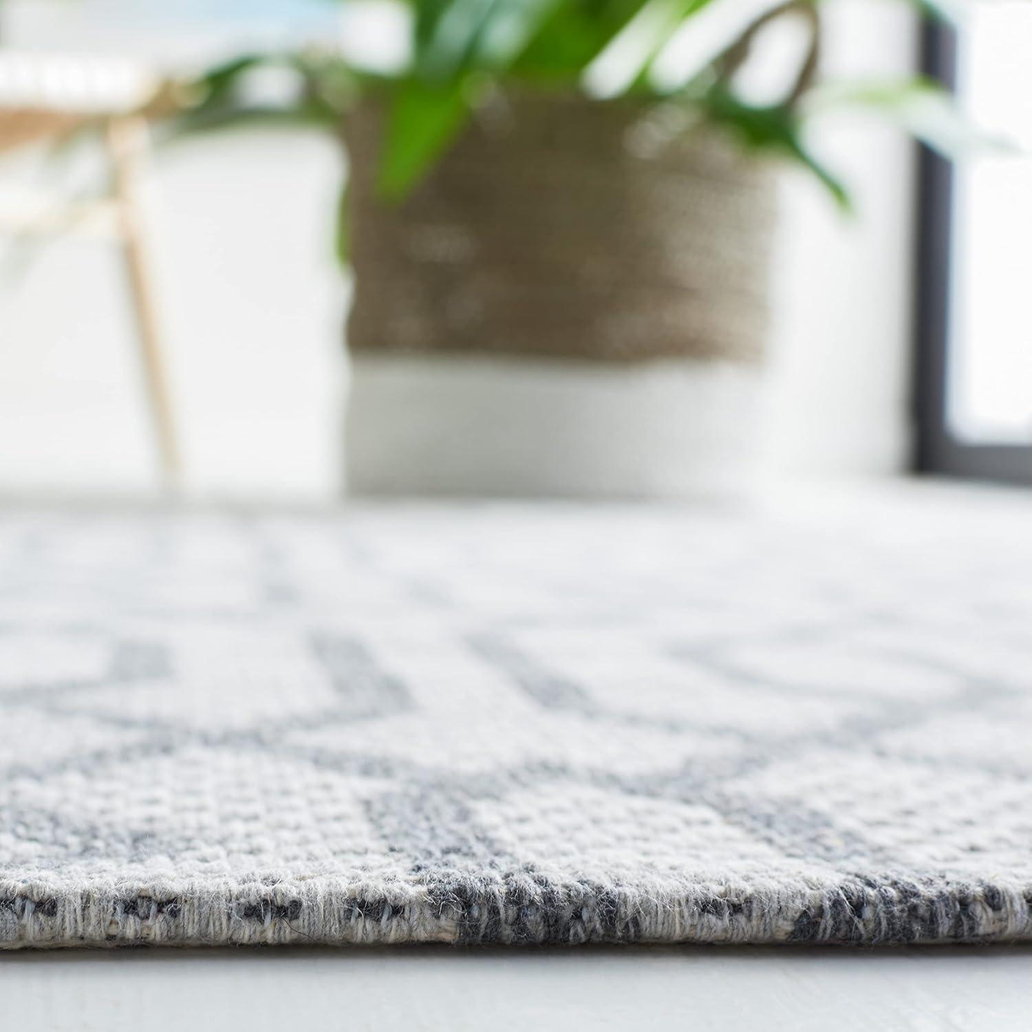 Augustine AGT421 Power Loomed Area Rug - Navy/Light Grey - 8'x10' - Safavieh.