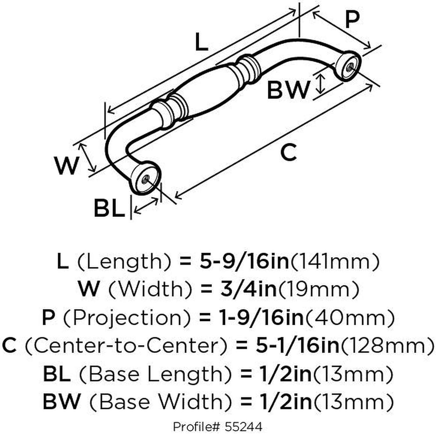 Granby 5.0625" Center to Center Bar Pull