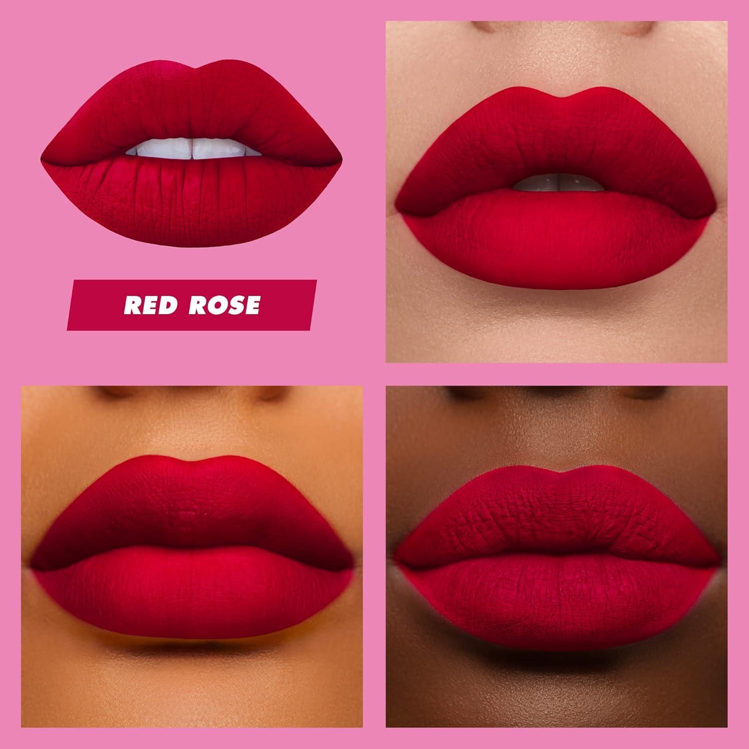 Lime Crime Velvetines Liquid Matte Lipstick, Red Rose