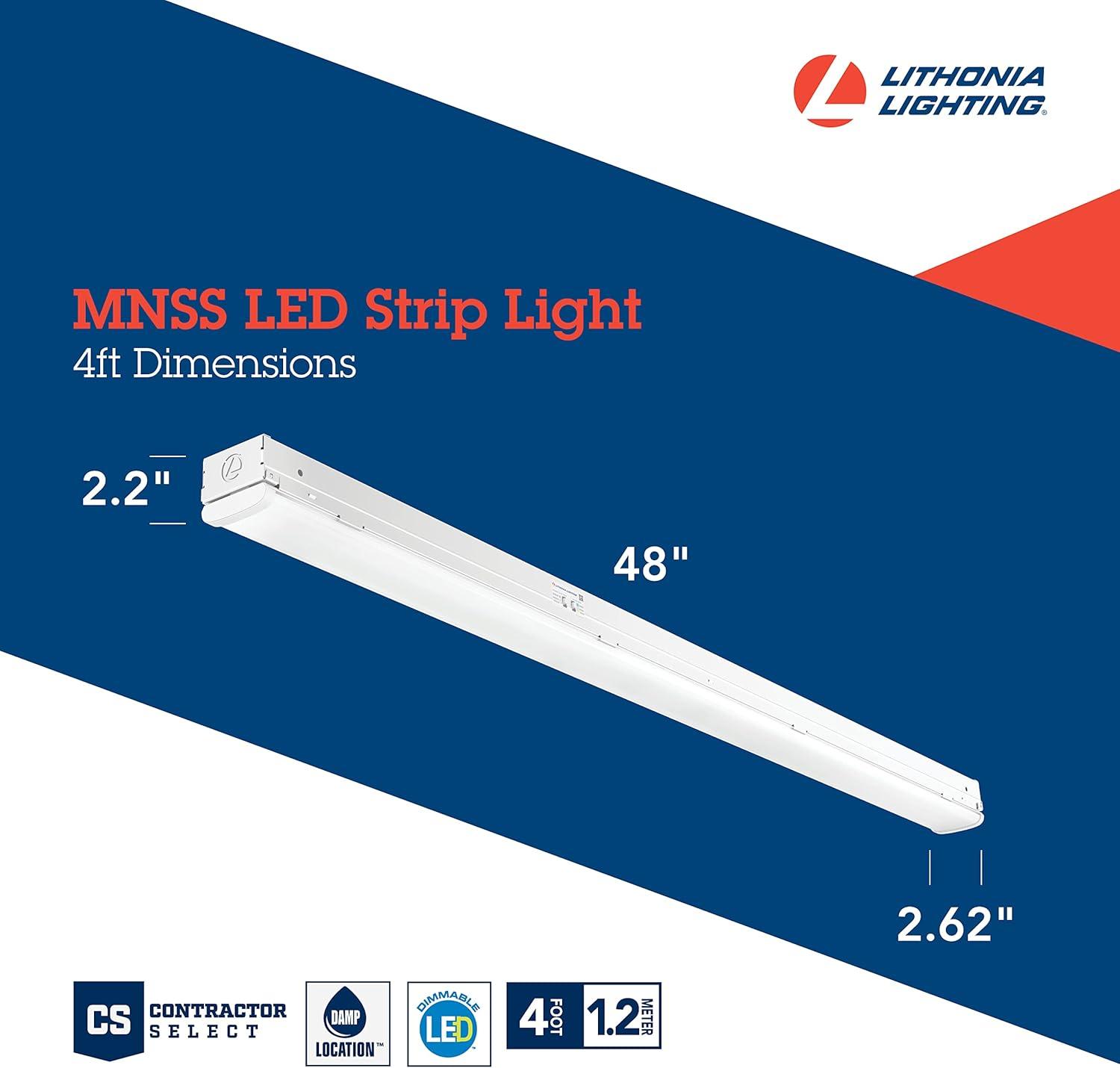 Lithonia Lighting Mnss L48 Alo3 Mvolt Sww3 48" Wide Switchable Color Temperature Led