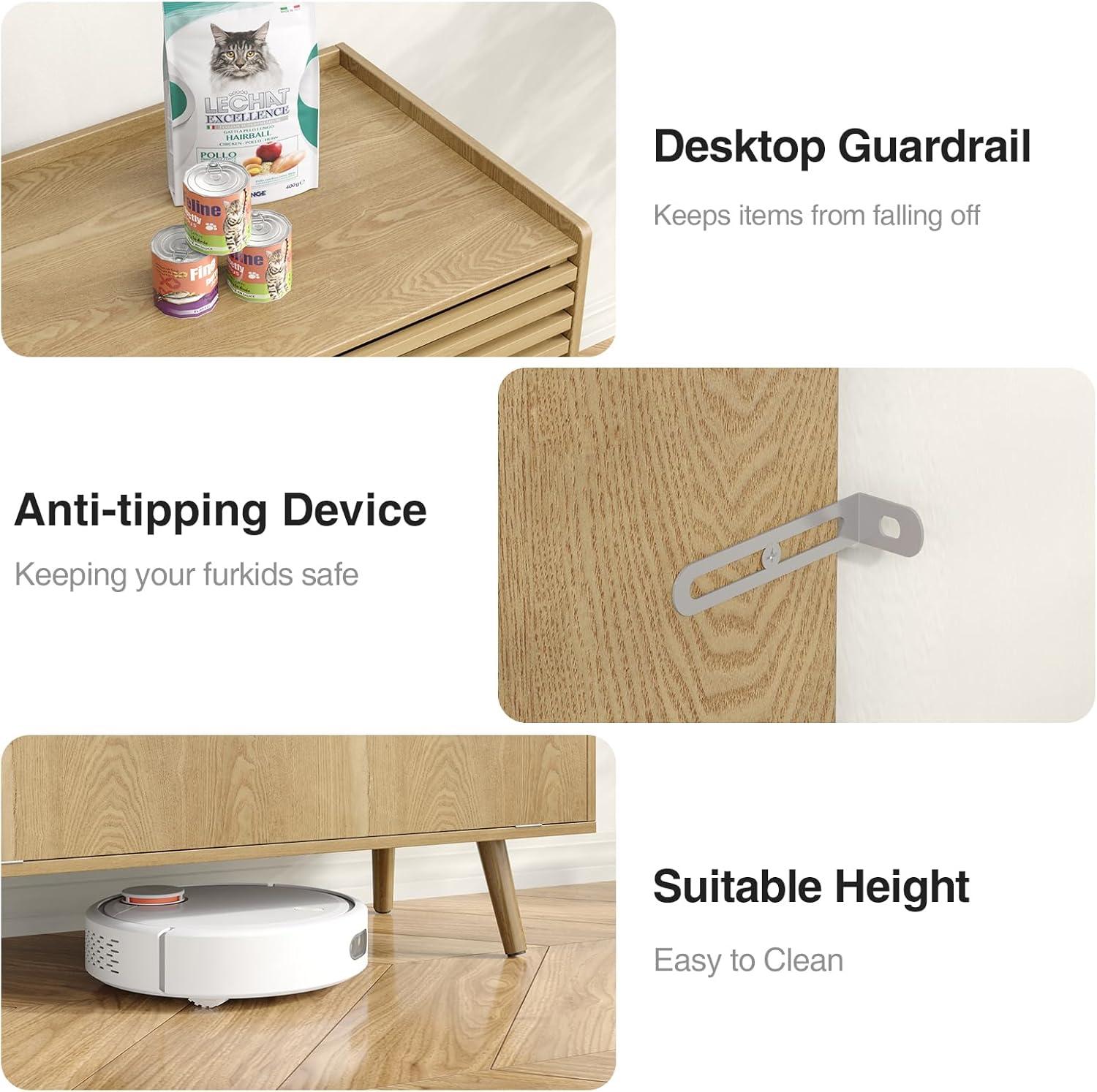 Archie & Oscar™ Cat Litter Box Enclosure With Cat Scratch Pad