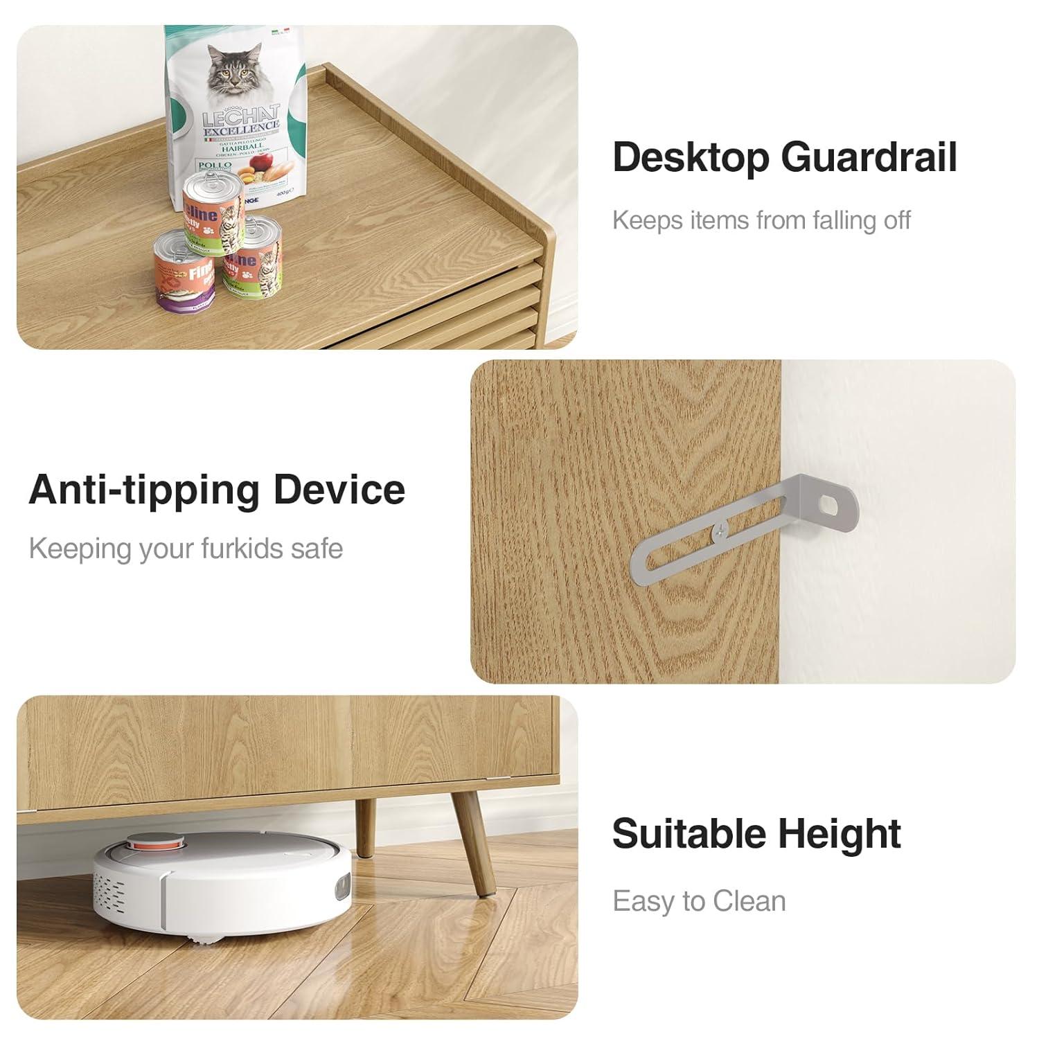 Archie & Oscar™ Cat Litter Box Enclosure With Cat Scratch Pad