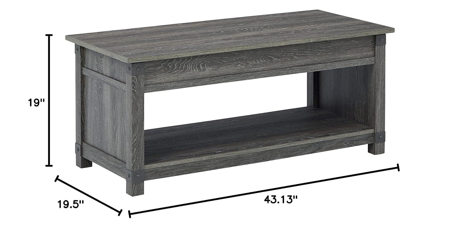 Signature Design by Ashley Casual Freedan Lift-Top Coffee Table  Grayish Brown
