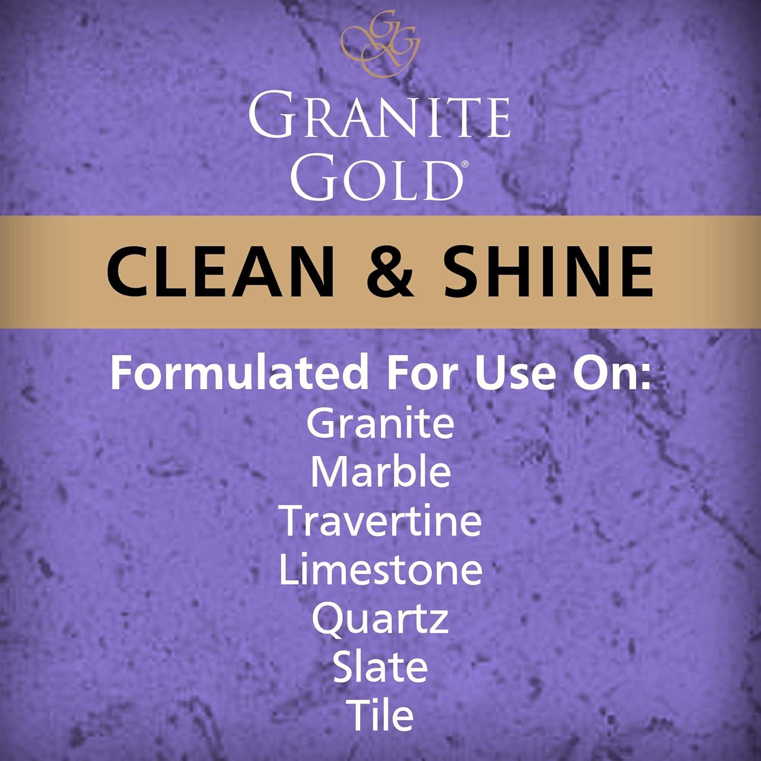 Granite Gold Clean & Shine Spray for Natural Stone Surfaces, 24 Fl Oz