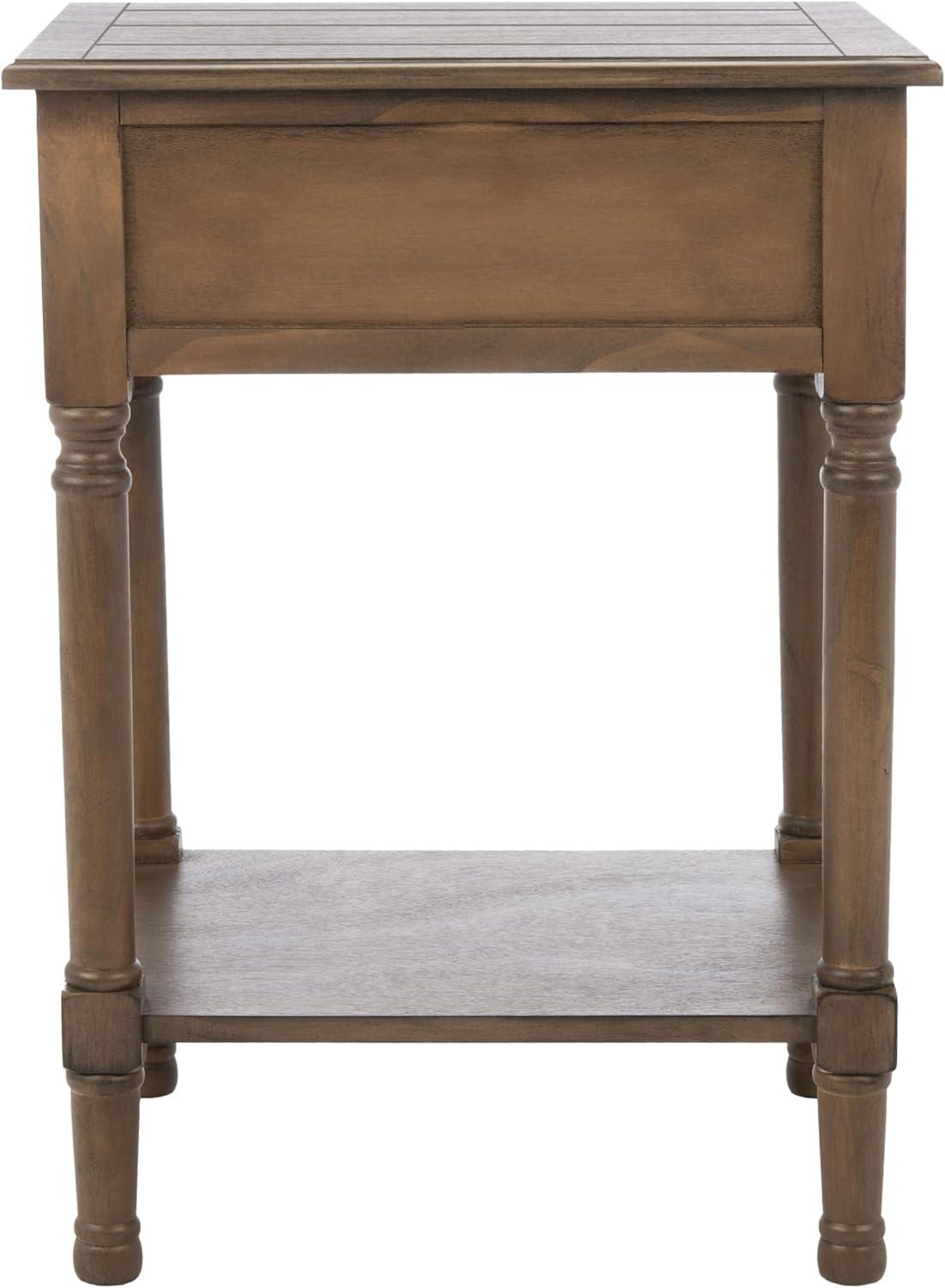 Whitney 1 Drawer Accent Table - Brown - Safavieh.