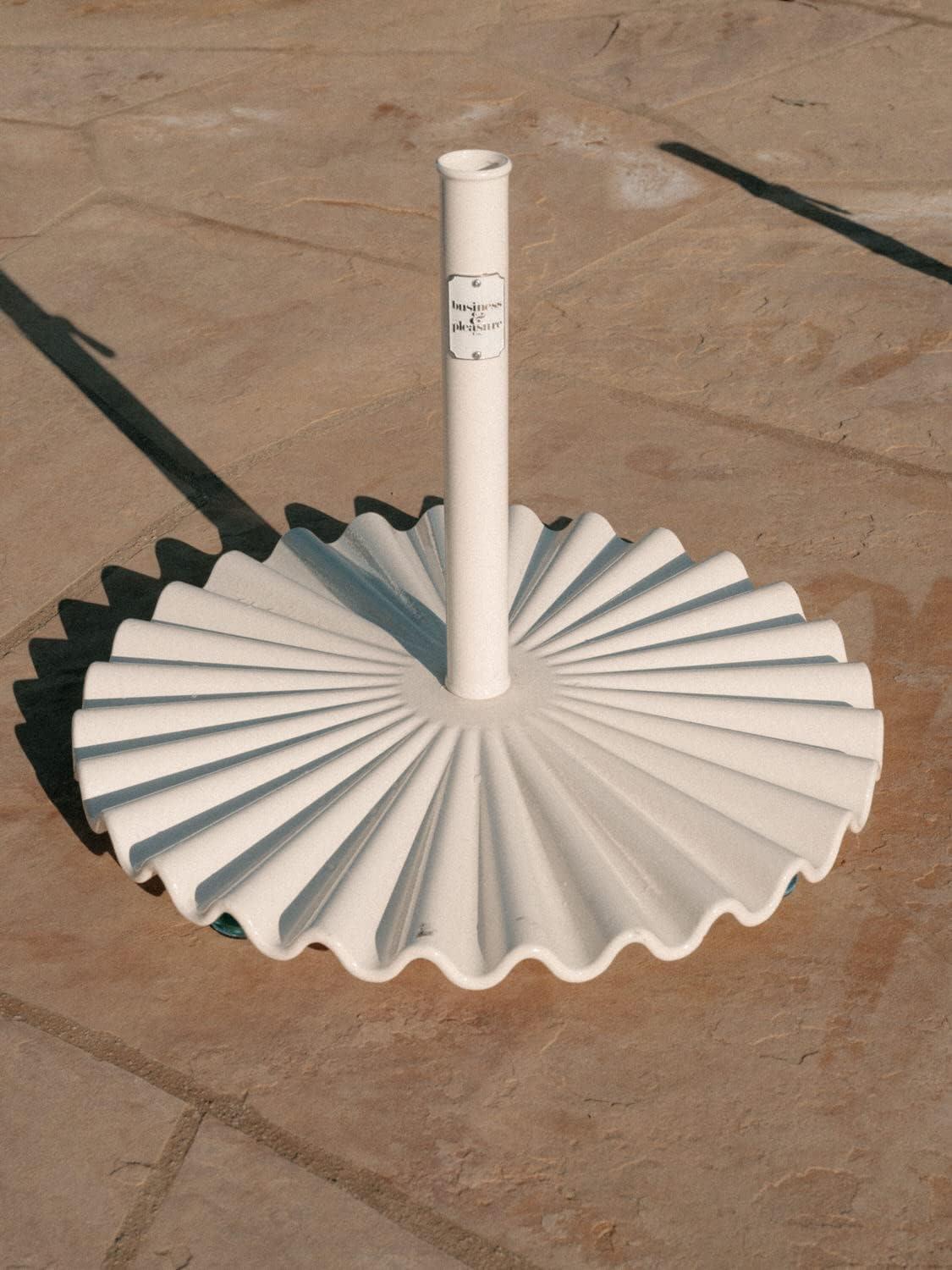 Clamshell Umbrella Base by Business & Pleasure Co. - White