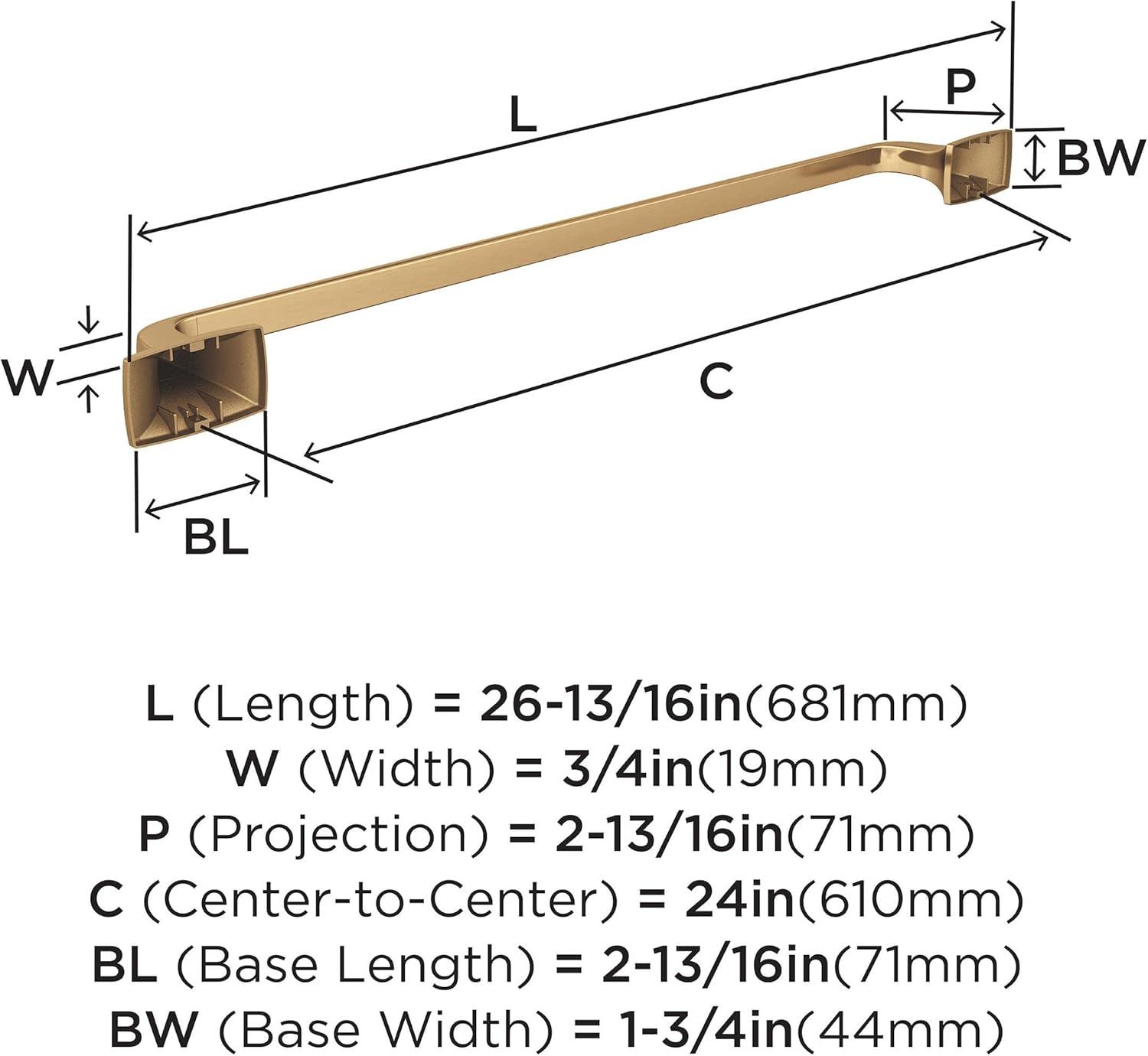 Highland Ridge 24 inch Champagne Bronze Towel Bar