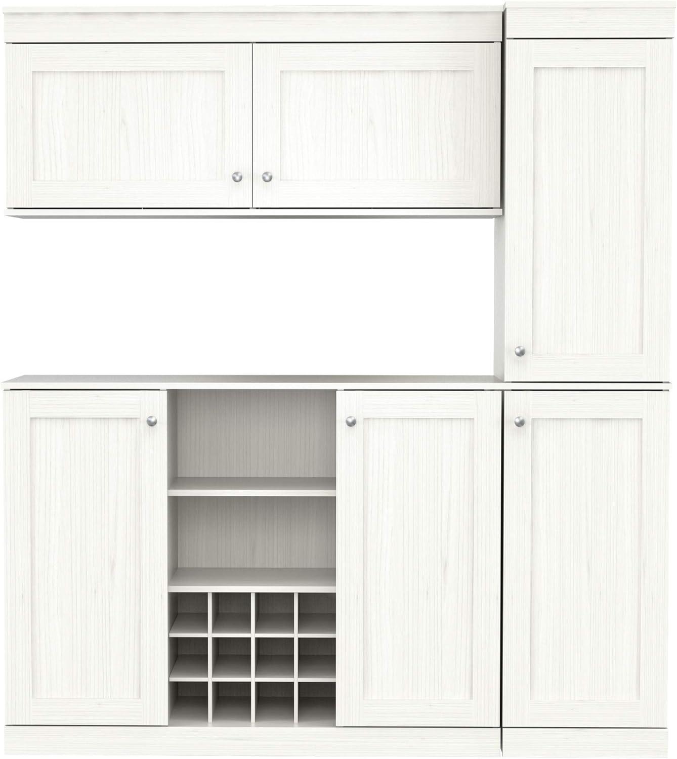 Washed Oak 3-Piece Shaker Kitchen Cabinet System