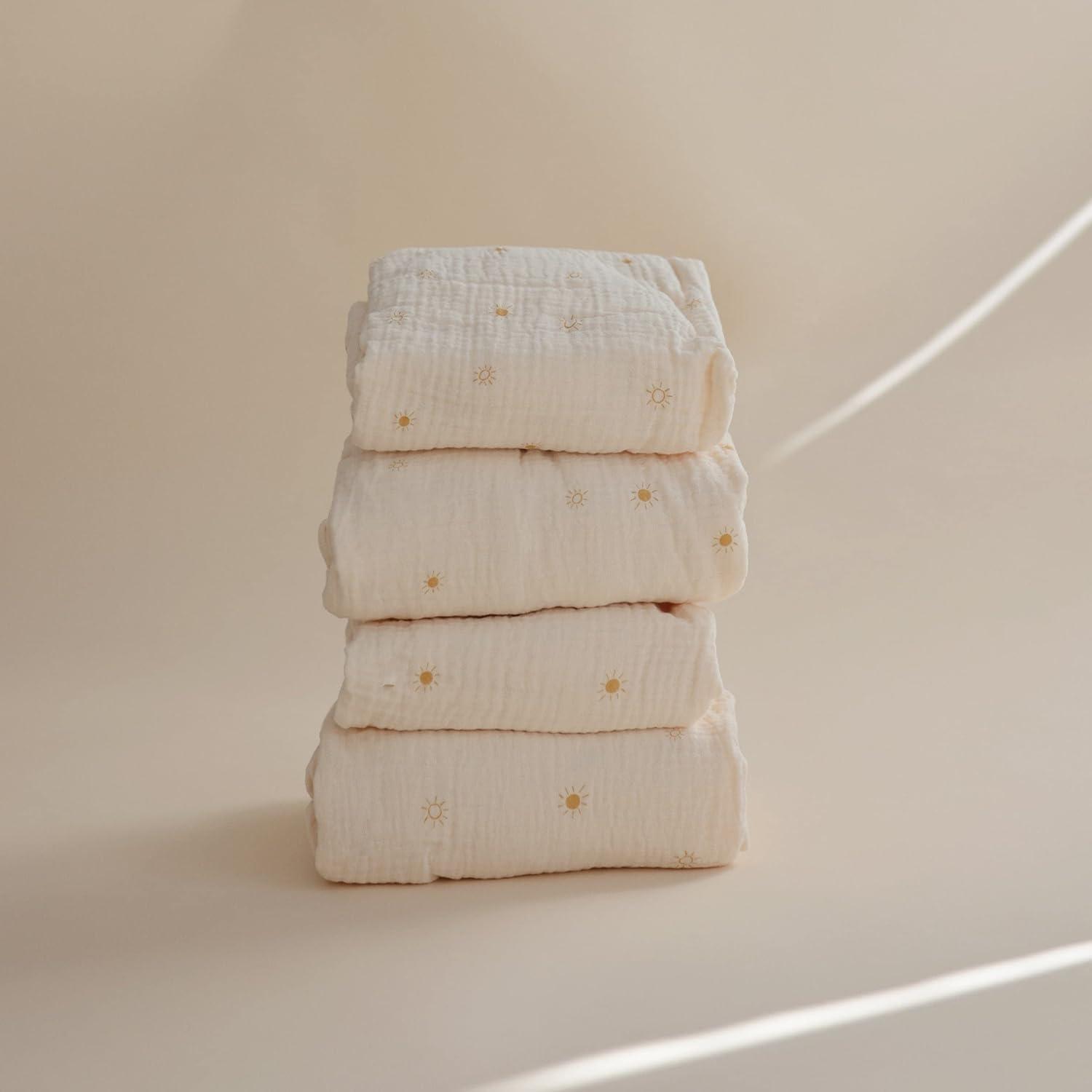 Extra Soft Muslin Crib Sheet Sun One Size