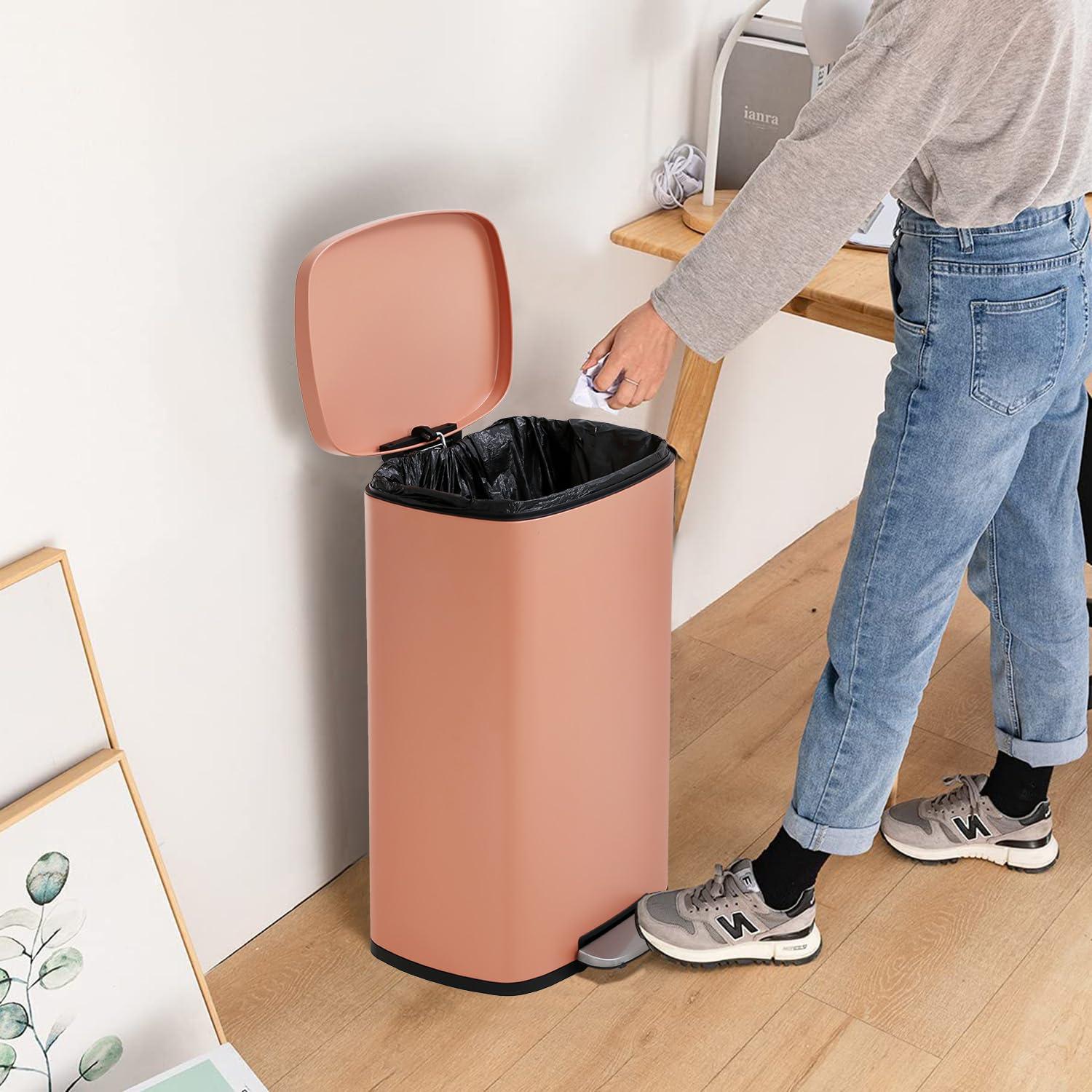 Sangdo Steel 13 Gallon Step on Trash Can | Wayfair