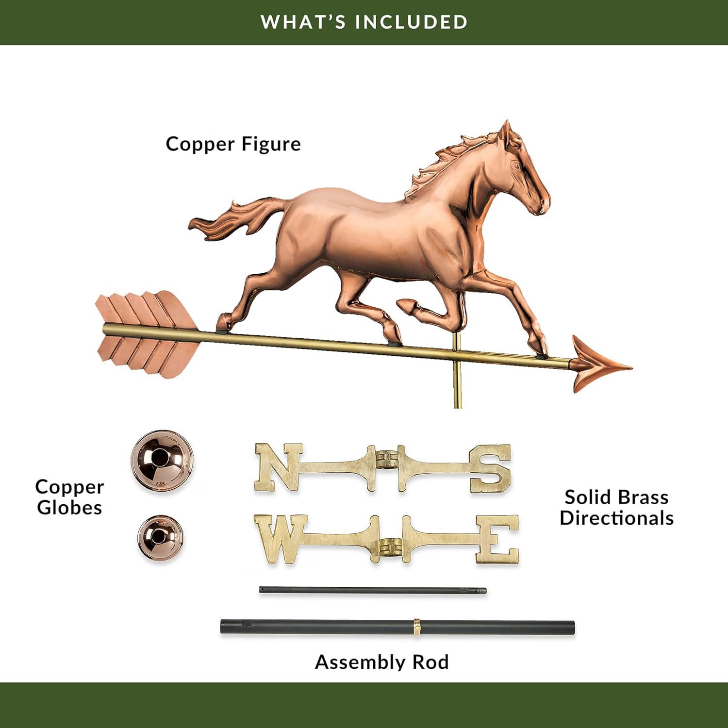 Good Directions 27'' H Metal Animals Weathervane