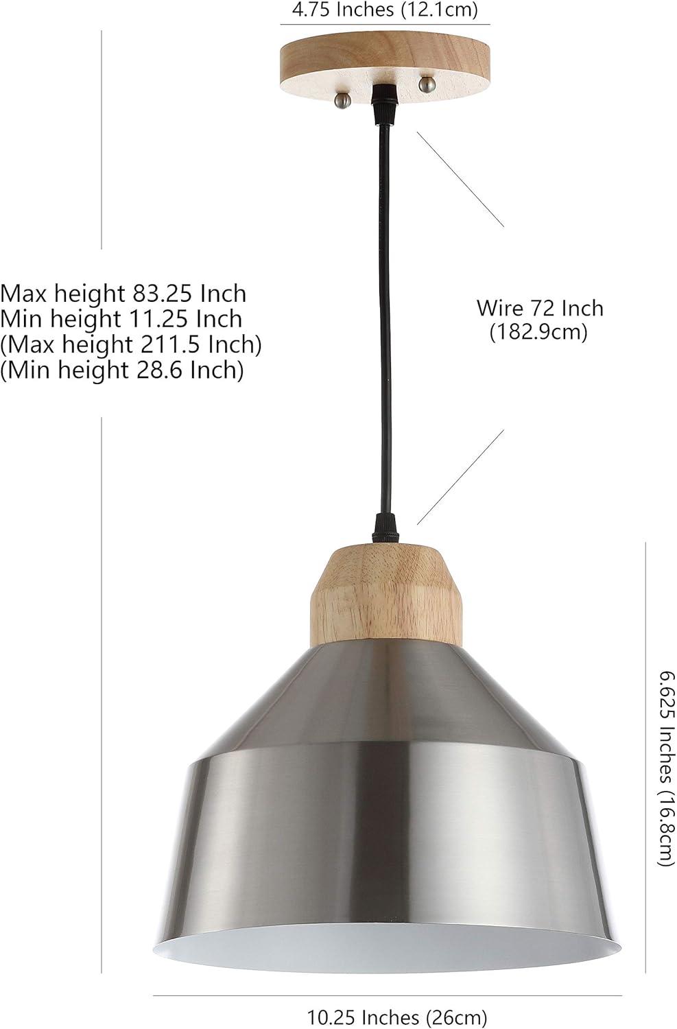 Dajana 10.25" Pendant - PND4031 - Nickle - Safavieh