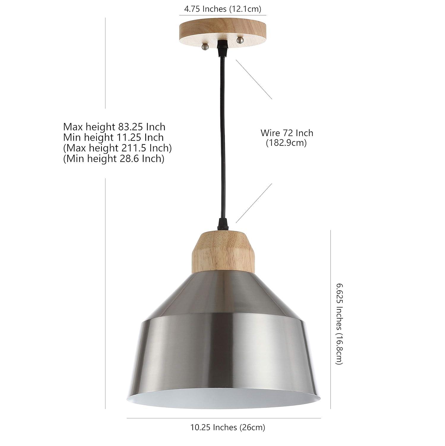 Dajana 10.25" Pendant - PND4031 - Nickle - Safavieh